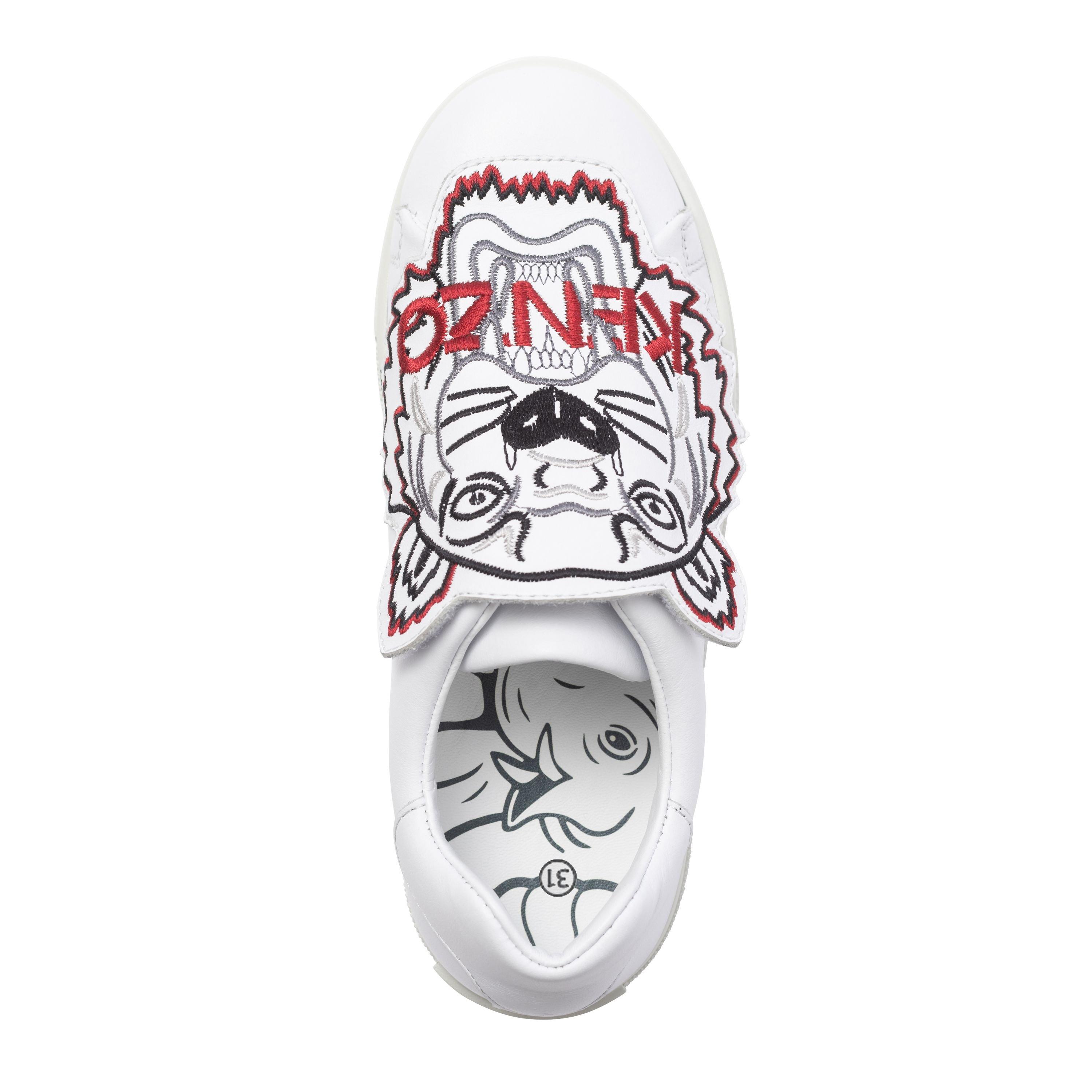 White - Kenzo - Tiger Slip-On Shoes Childrens - 2
