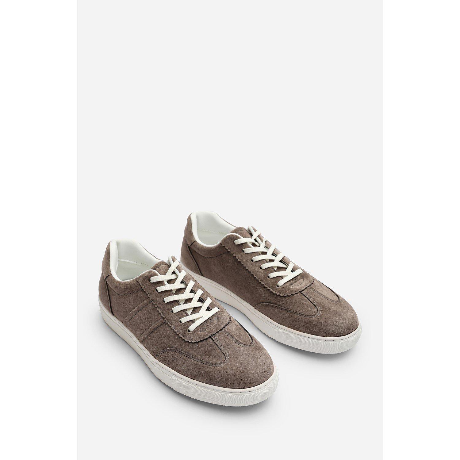 Grey - Wheres That From - Clark Low Cut Lace Up Trainers - 5