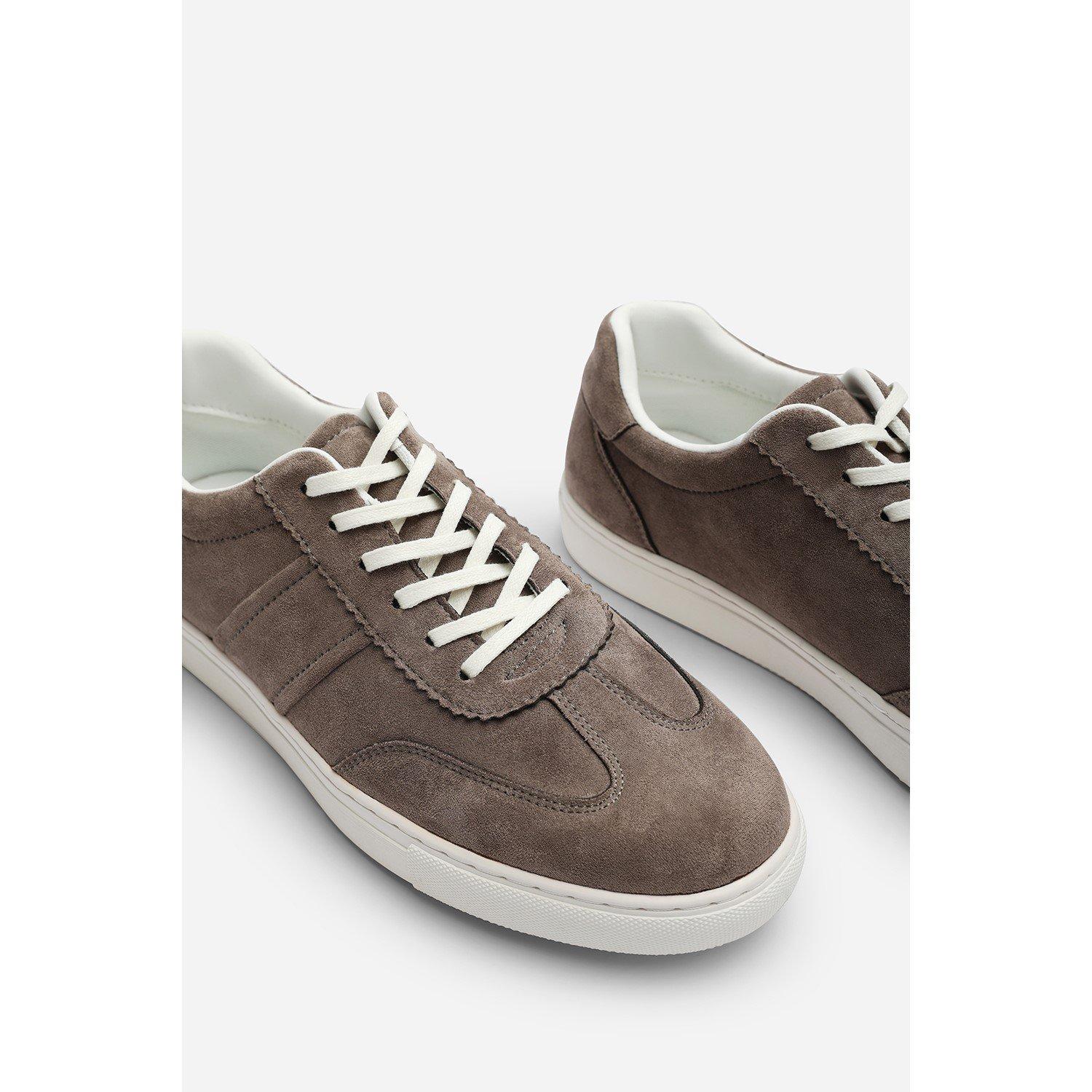 Grey - Wheres That From - Clark Low Cut Lace Up Trainers - 6