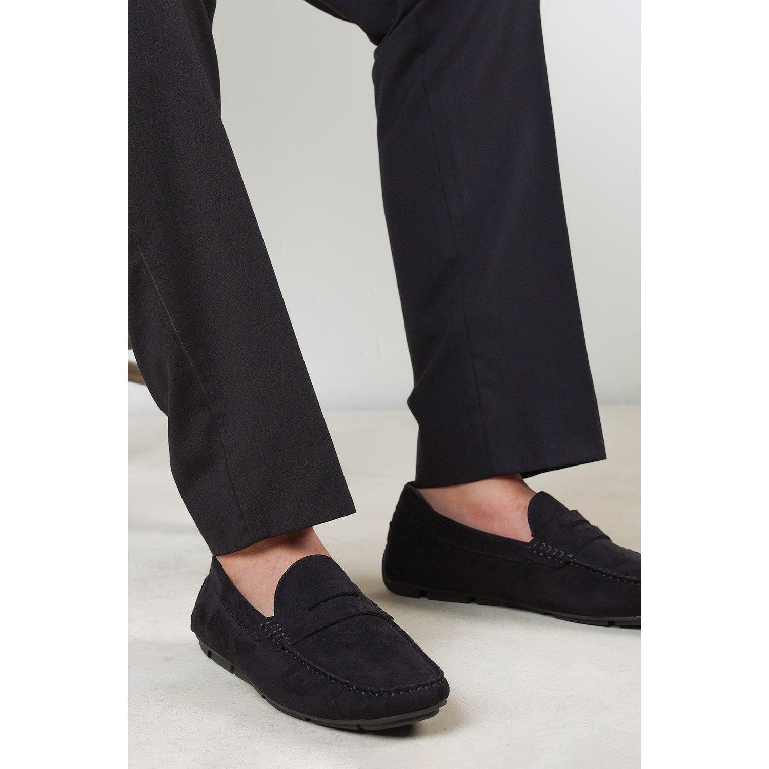 Black - Wheres That From - Kyle Suede Slip on Bubble Loafer - 2