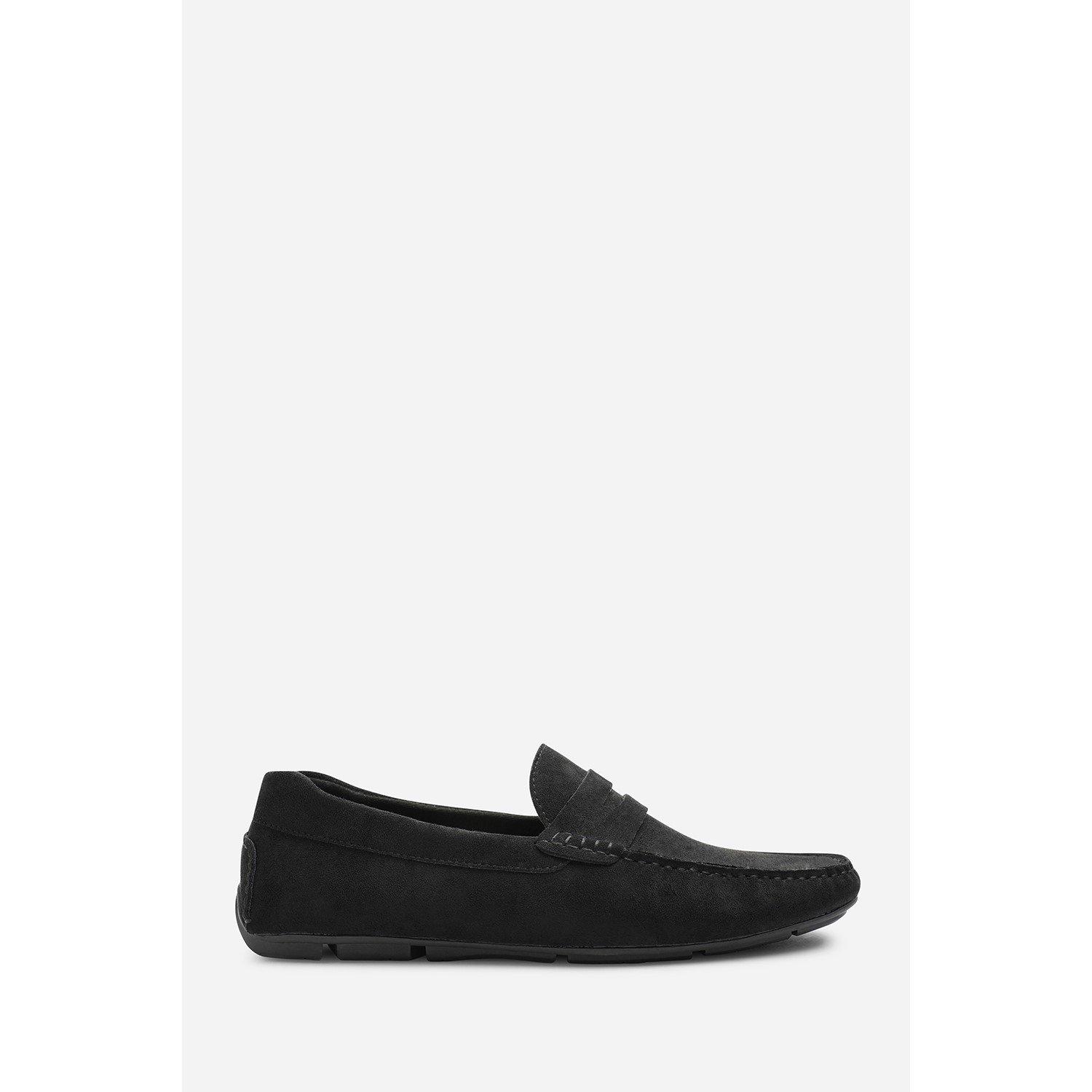 Black - Wheres That From - Kyle Suede Slip on Bubble Loafer - 3