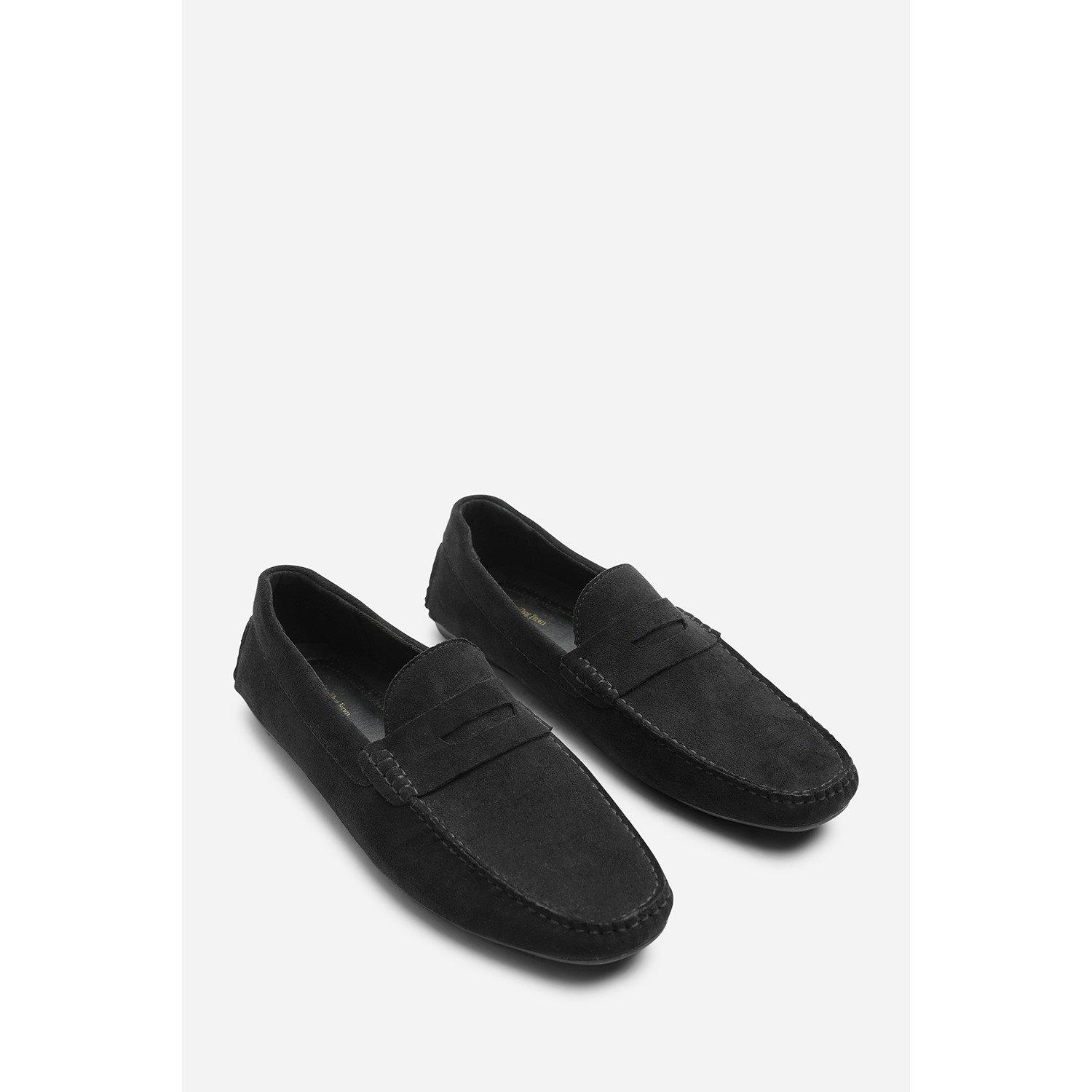 Black - Wheres That From - Kyle Suede Slip on Bubble Loafer - 5