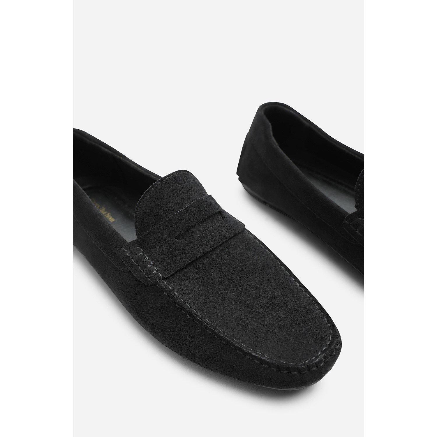 Black - Wheres That From - Kyle Suede Slip on Bubble Loafer - 6