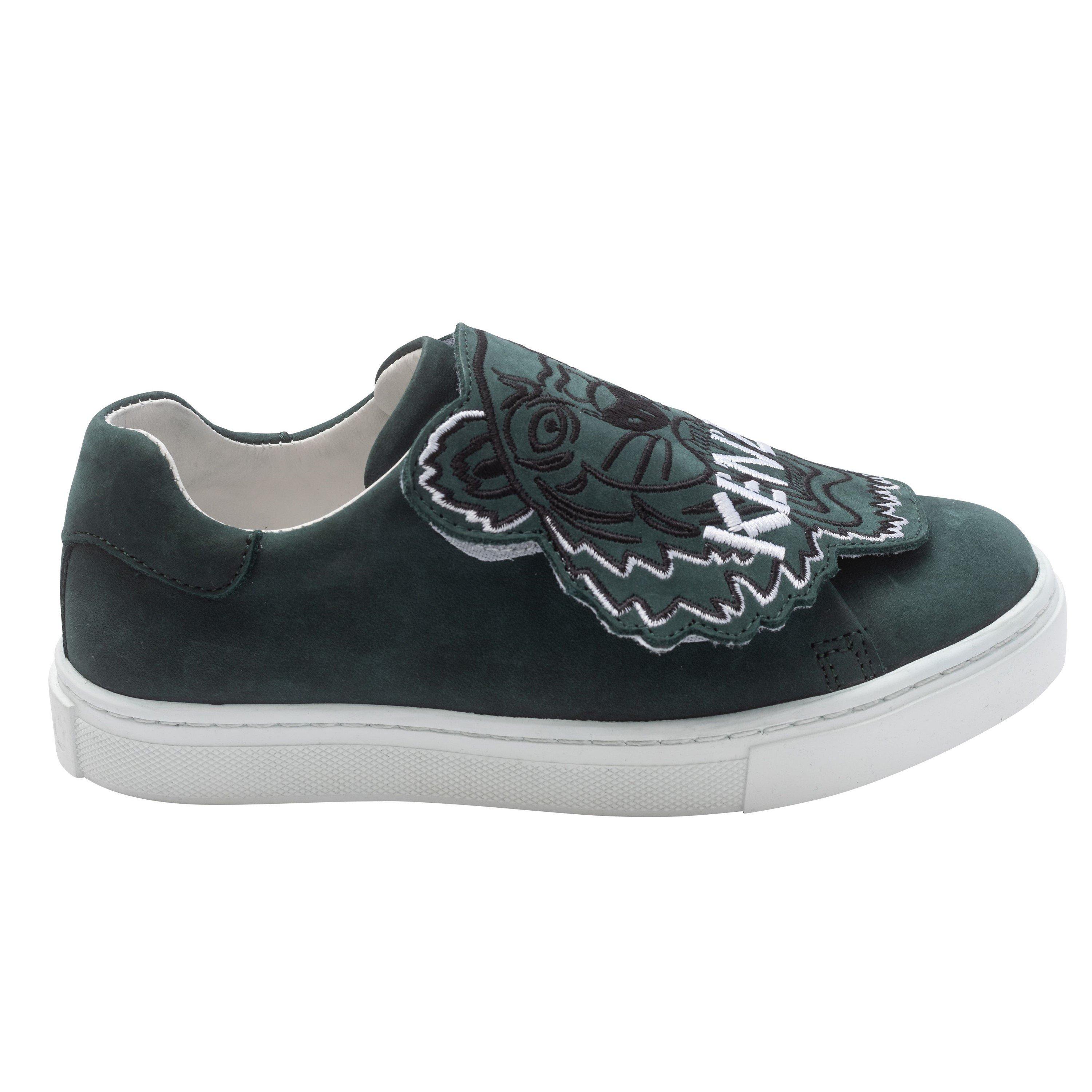 Dark Green - Kenzo - Tiger-Print Trainers Childrens - 2