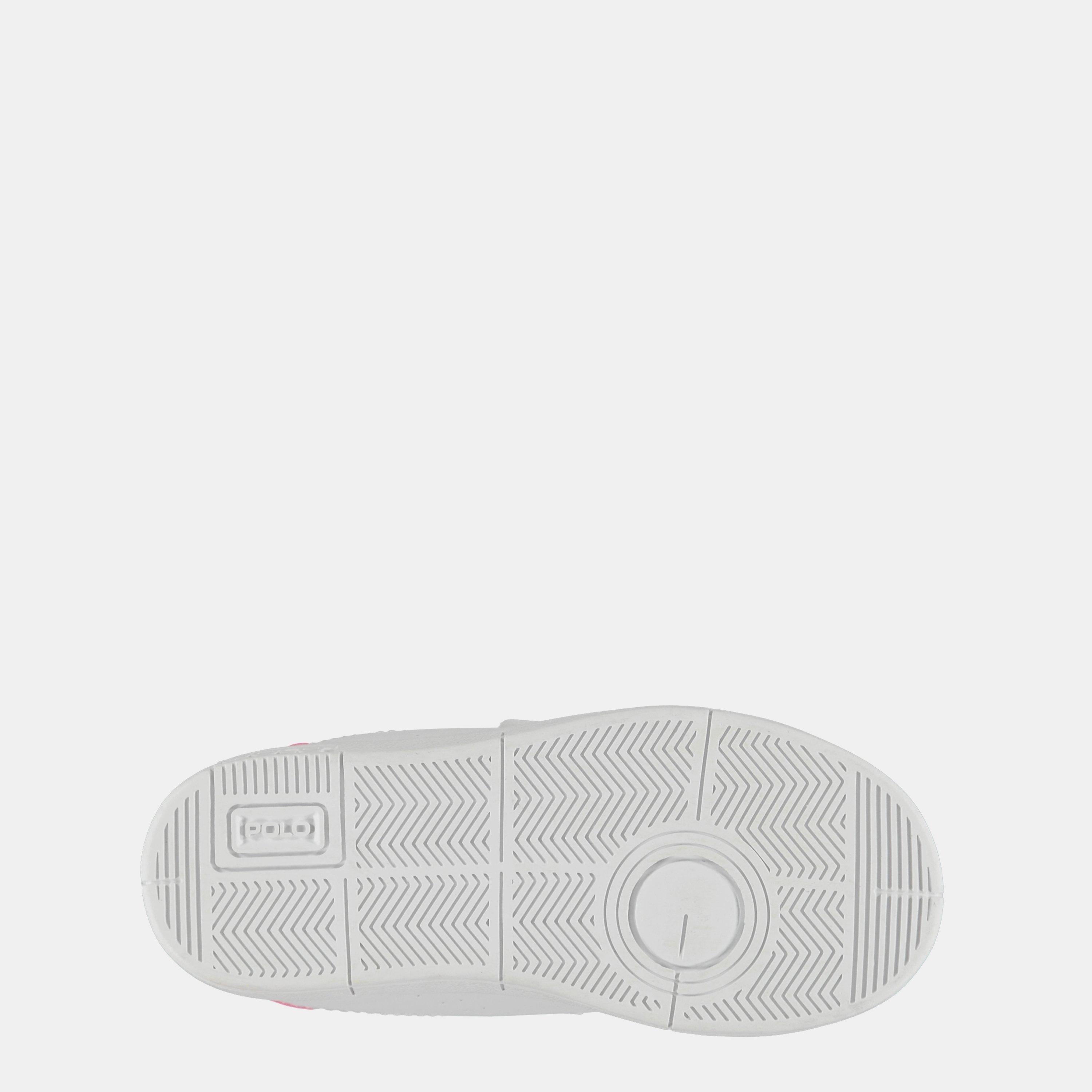 Hvid/Fuchsia - Polo Ralph Lauren - Bilton Touch Fastening Trainers Infants - 2