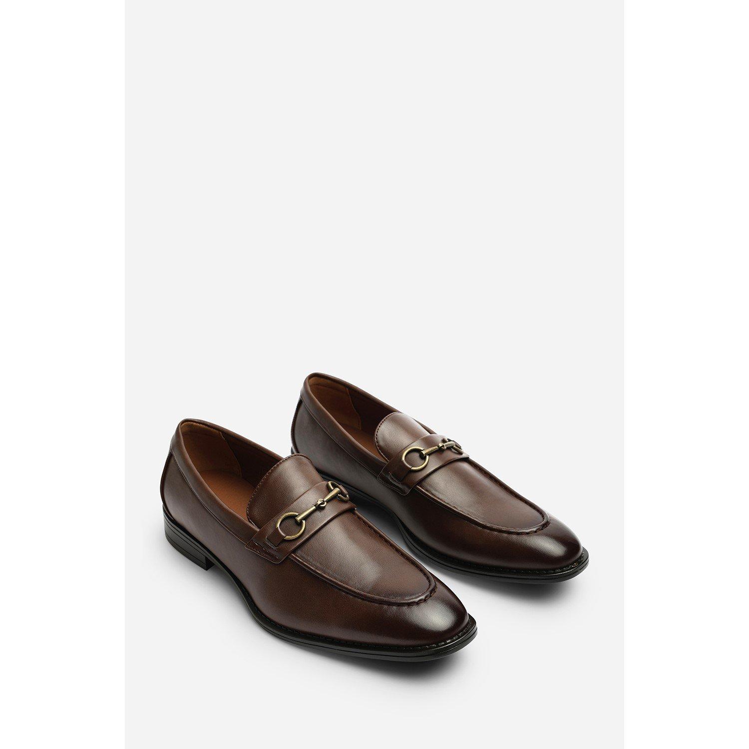 Dark Brown - Wheres That From - Declan Pointed Toe Slip On Buckle Loafer - 3
