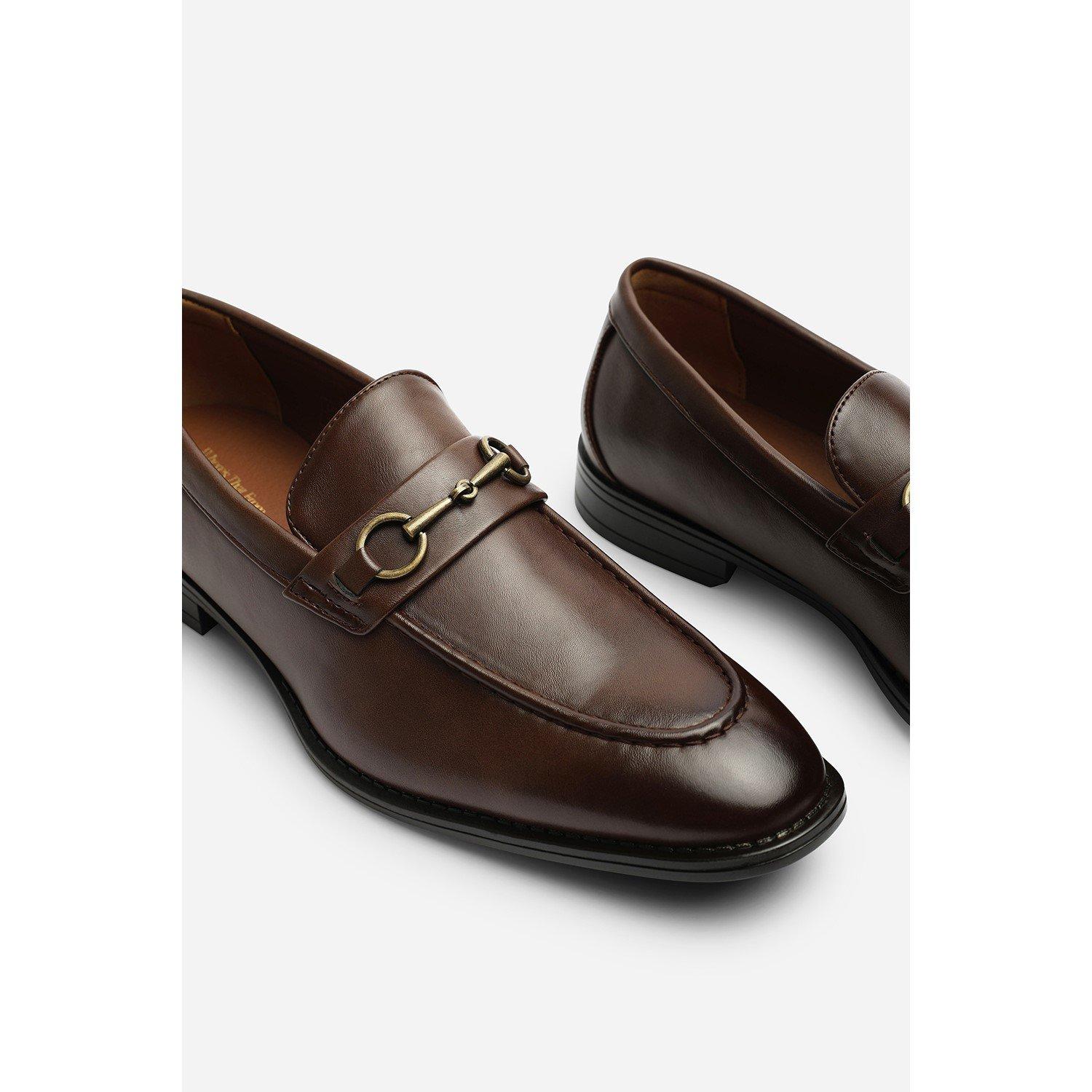 Dark Brown - Wheres That From - Declan Pointed Toe Slip On Buckle Loafer - 4
