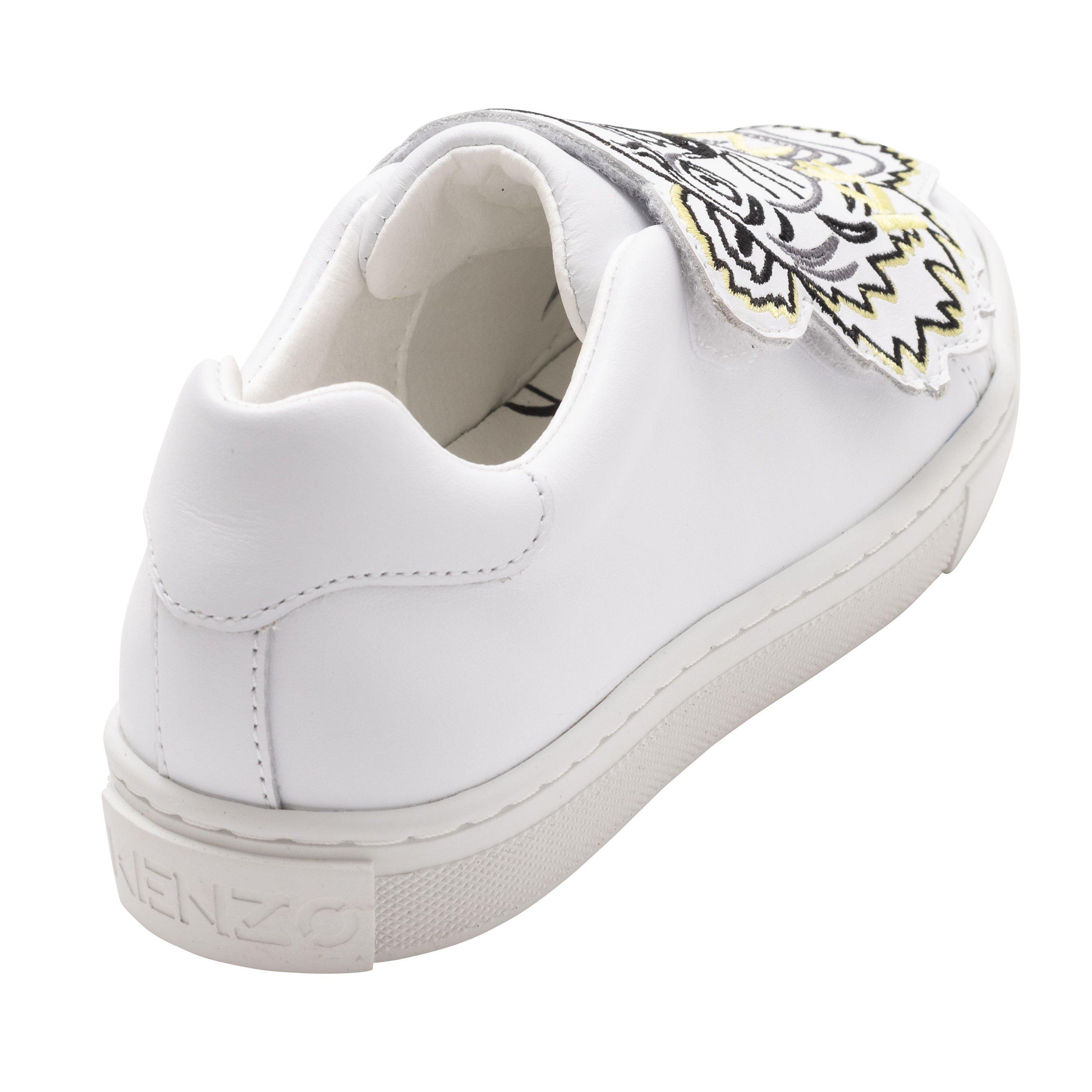 White - Kenzo - White Tiger Sneakers - 3