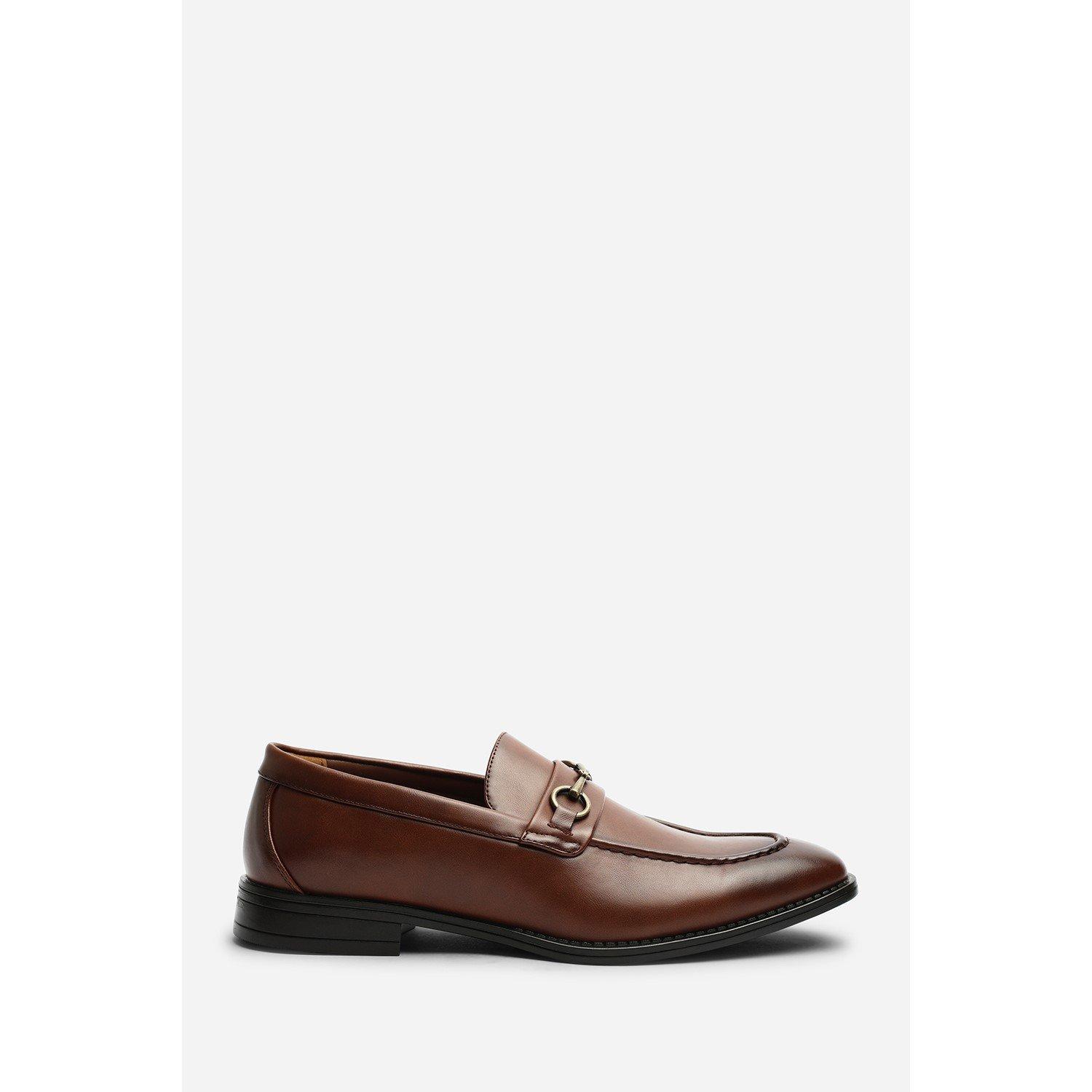 Tan - Wheres That From - Declan Pointed Toe Slip On Buckle Loafer - 1