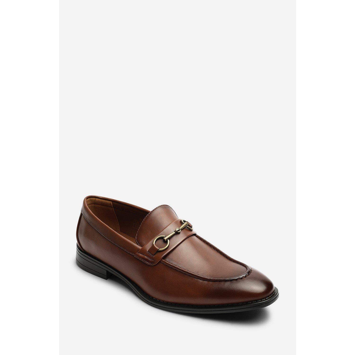 Tan - Wheres That From - Declan Pointed Toe Slip On Buckle Loafer - 2