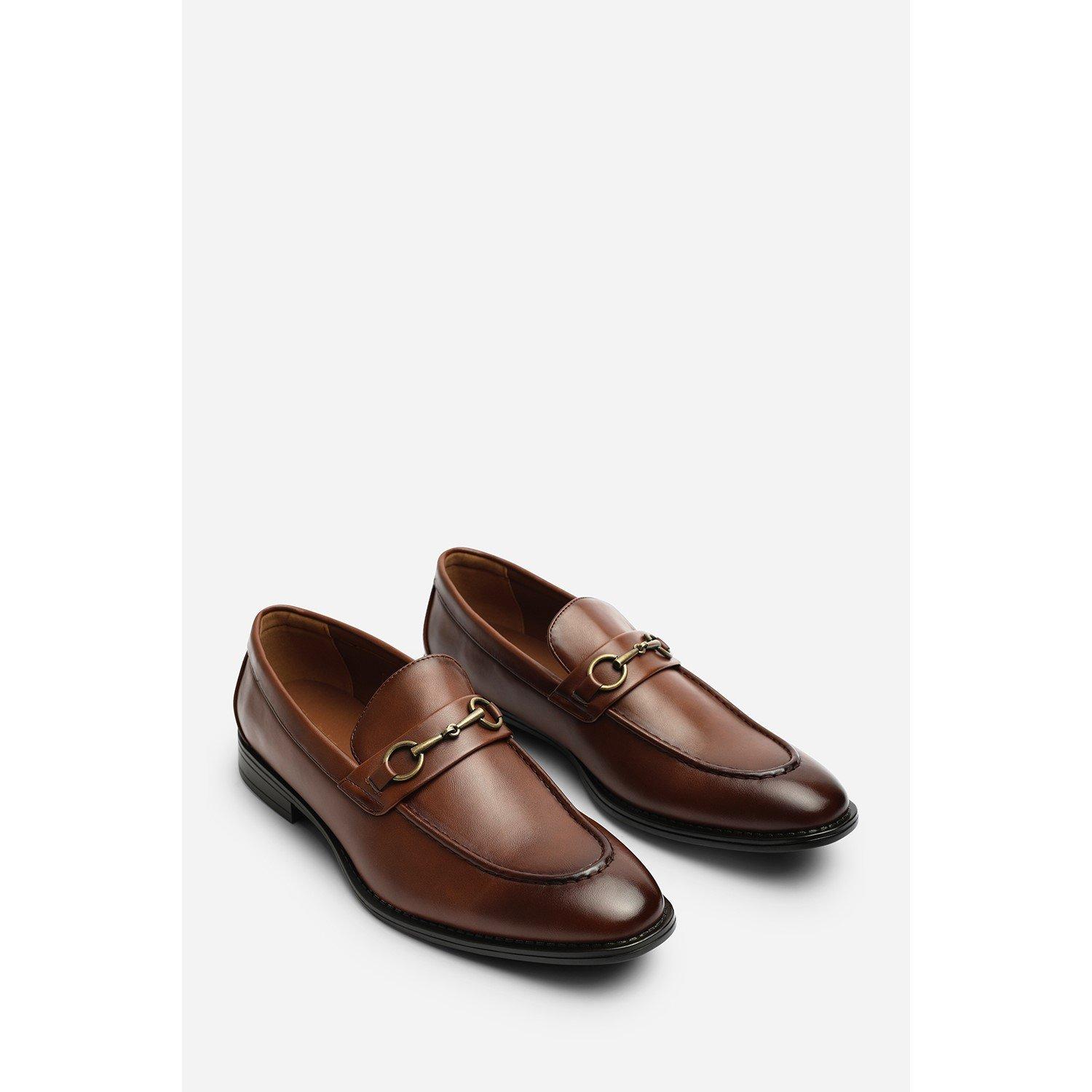 Tan - Wheres That From - Declan Pointed Toe Slip On Buckle Loafer - 3