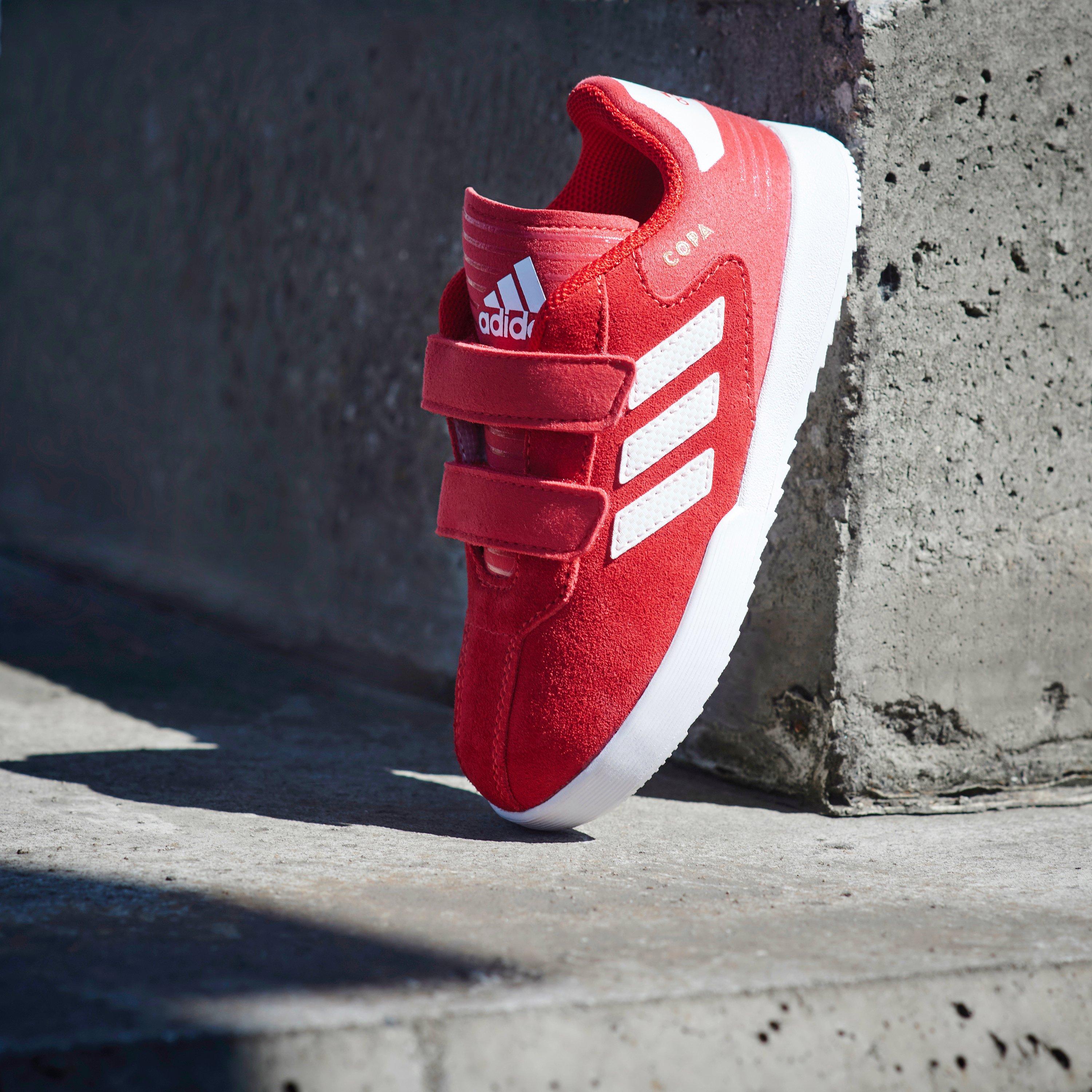Rojo/Blanco - adidas - Copa Super Infant Street Trainers - 4