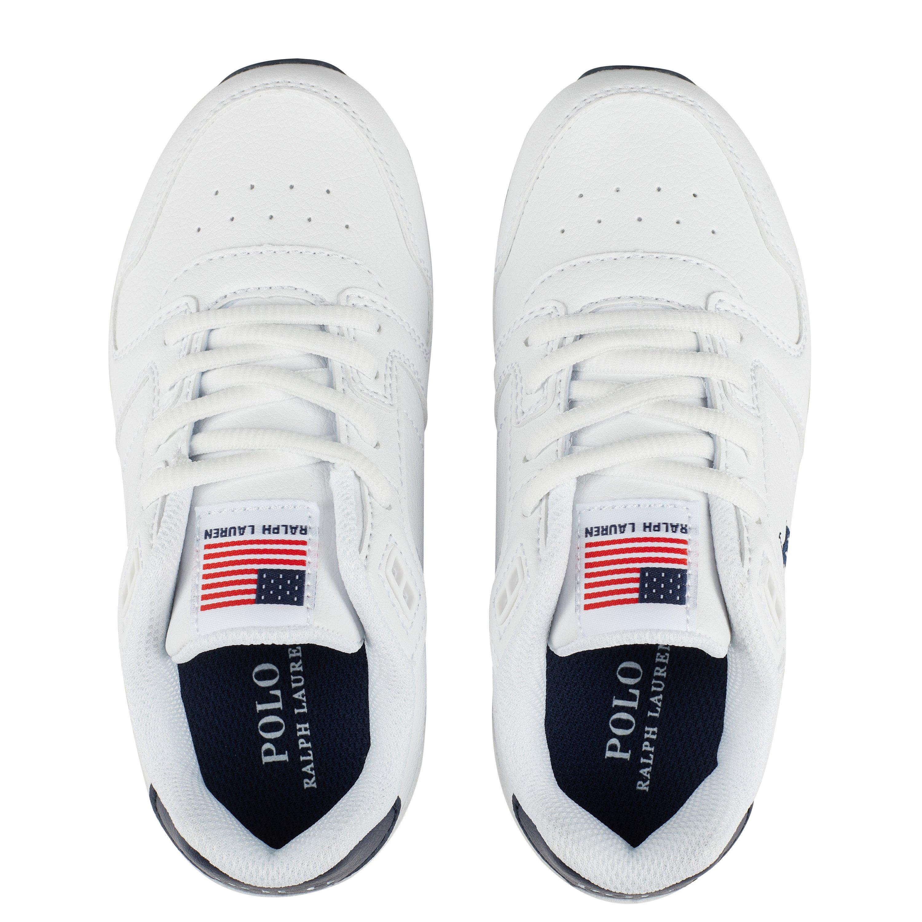 Blanc/Marine - Polo Ralph Lauren - Oryion Classic Childrens Trainers - 5