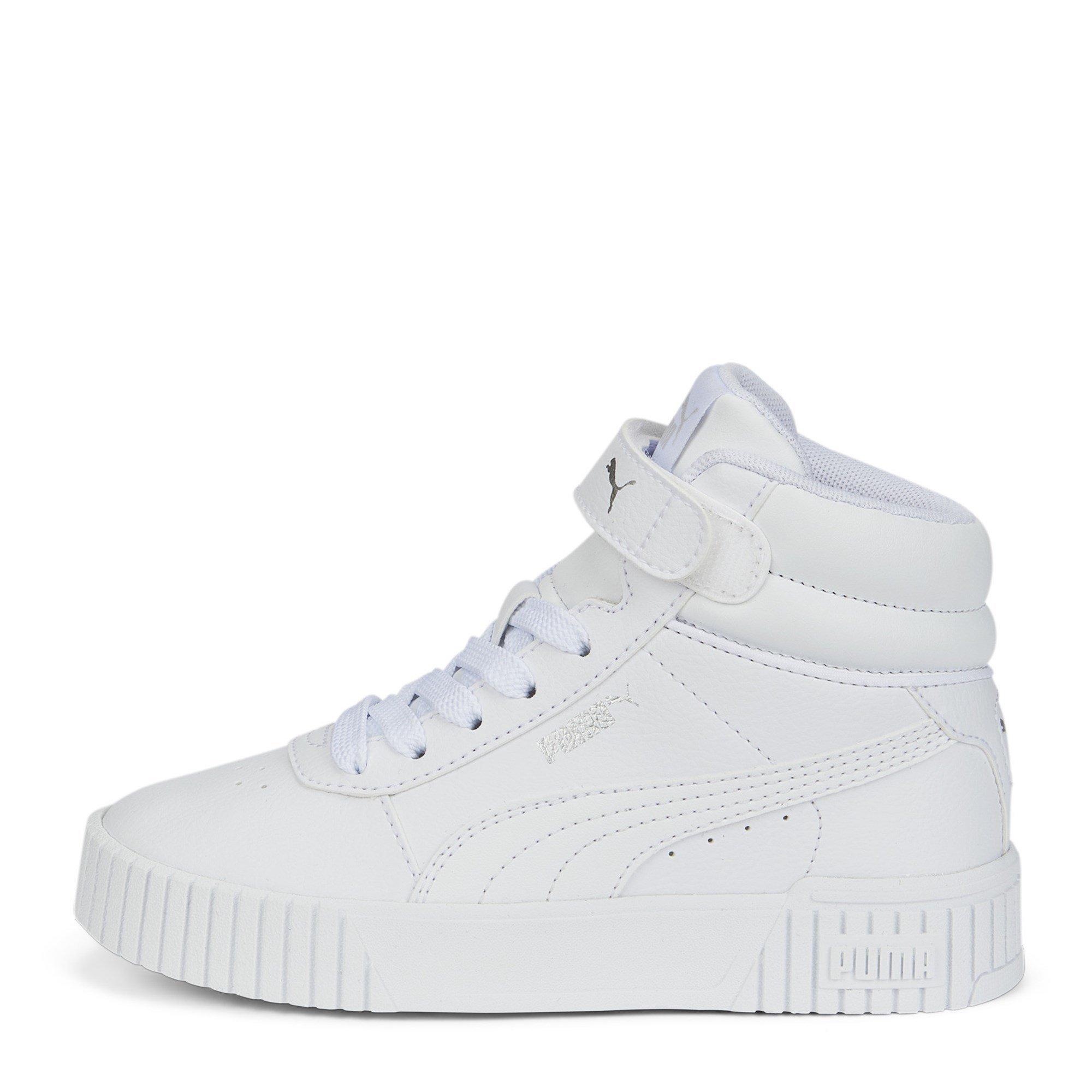 Triple White - Puma - Carina Mid Trainers Child's - 4