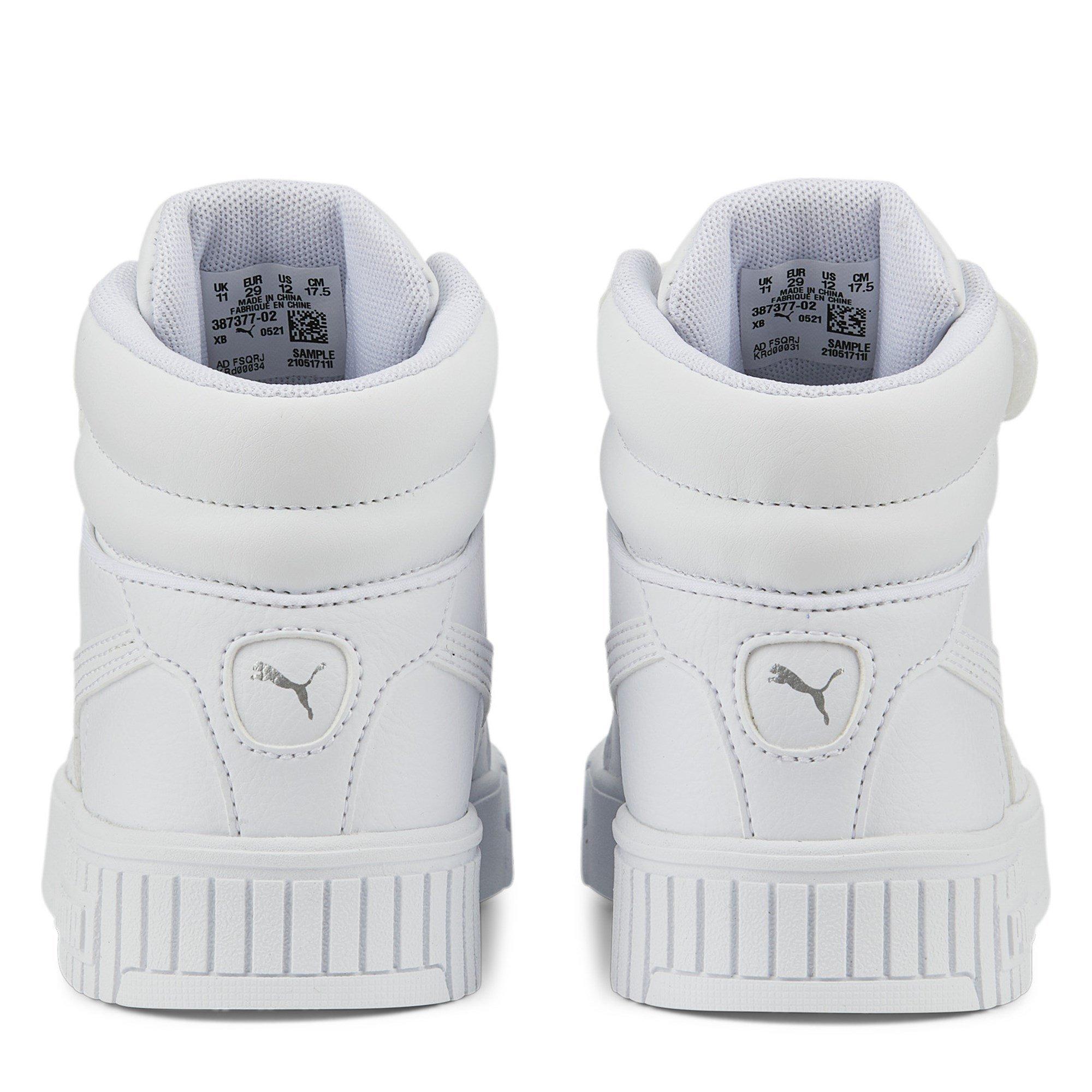 Triple White - Puma - Carina Mid Trainers Child's - 5