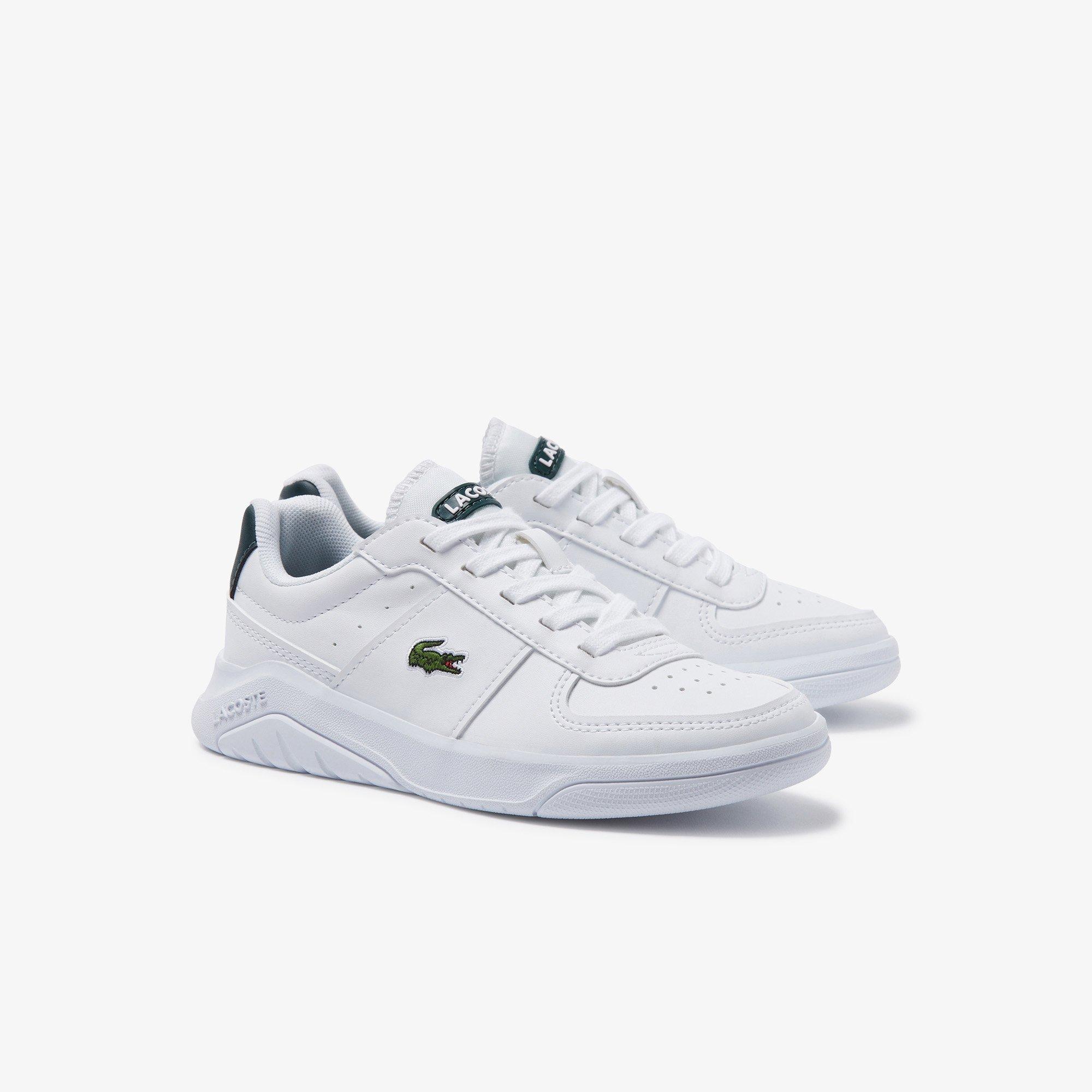 Bianco/VerdeScuro - Lacoste - Game Advance Child Boys Trainers - 2