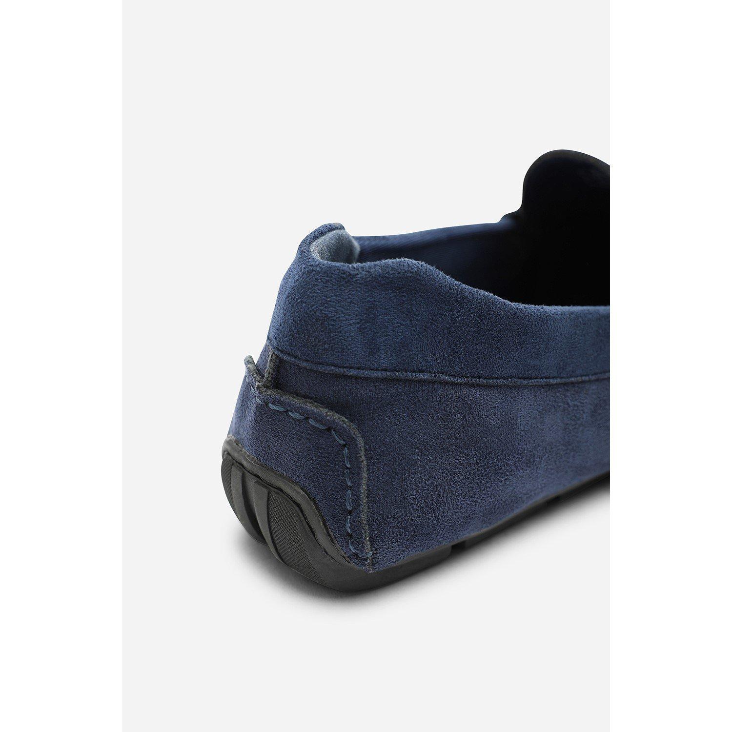Navy - Wheres That From - Kyle Suede Slip on Bubble Loafer - 6