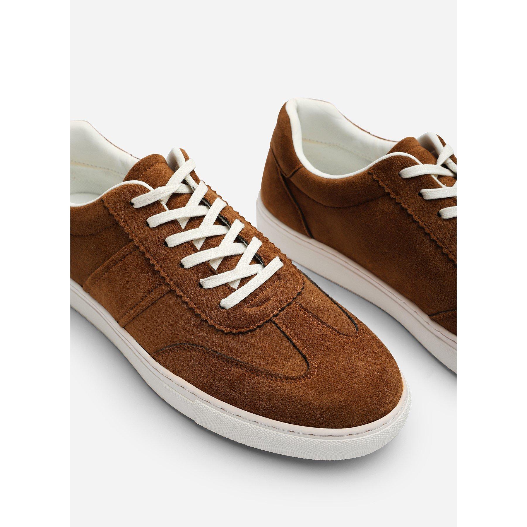 Brown - Wheres That From - Clark Low Cut Lace Up Trainers - 5