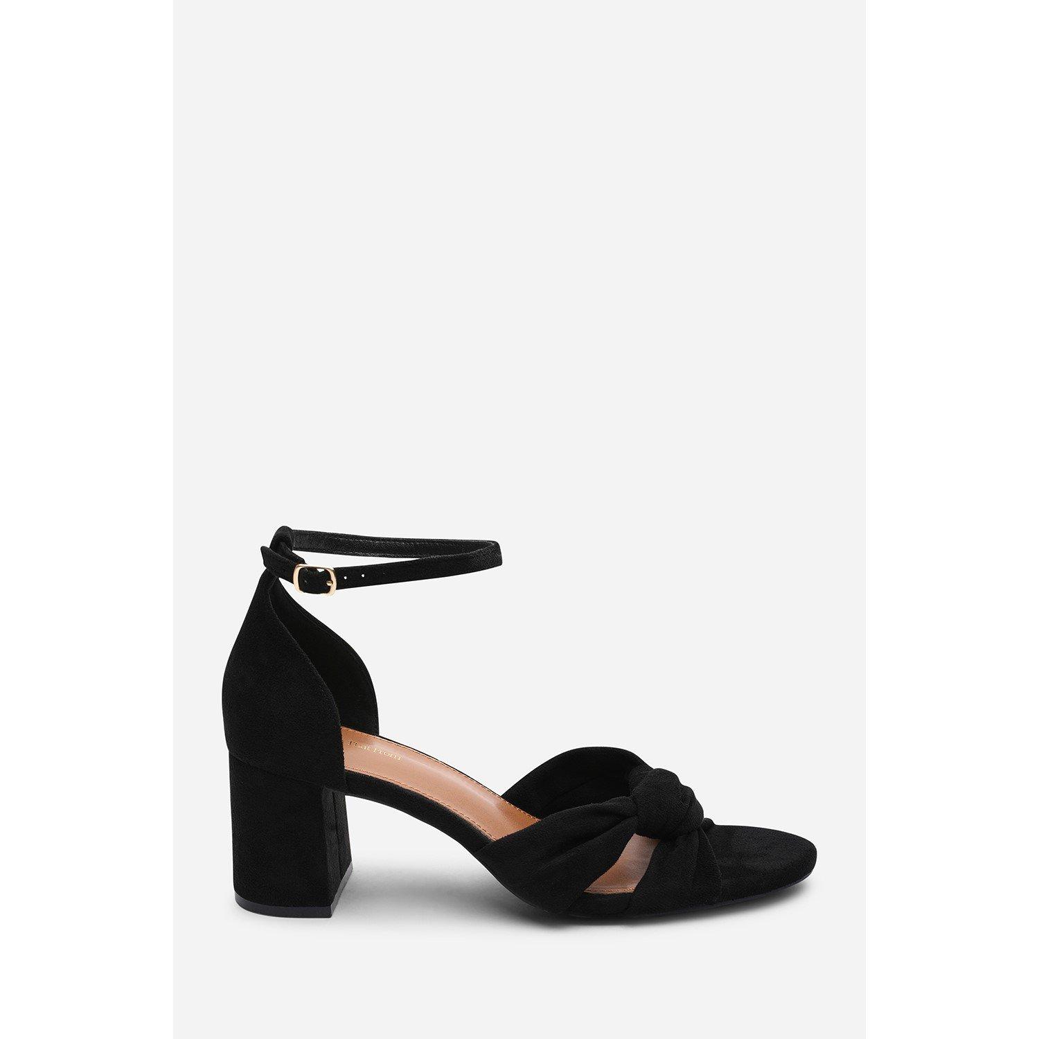 Black - Wheres That From - Avelia Black Strappy Block Heel Sandal - 2
