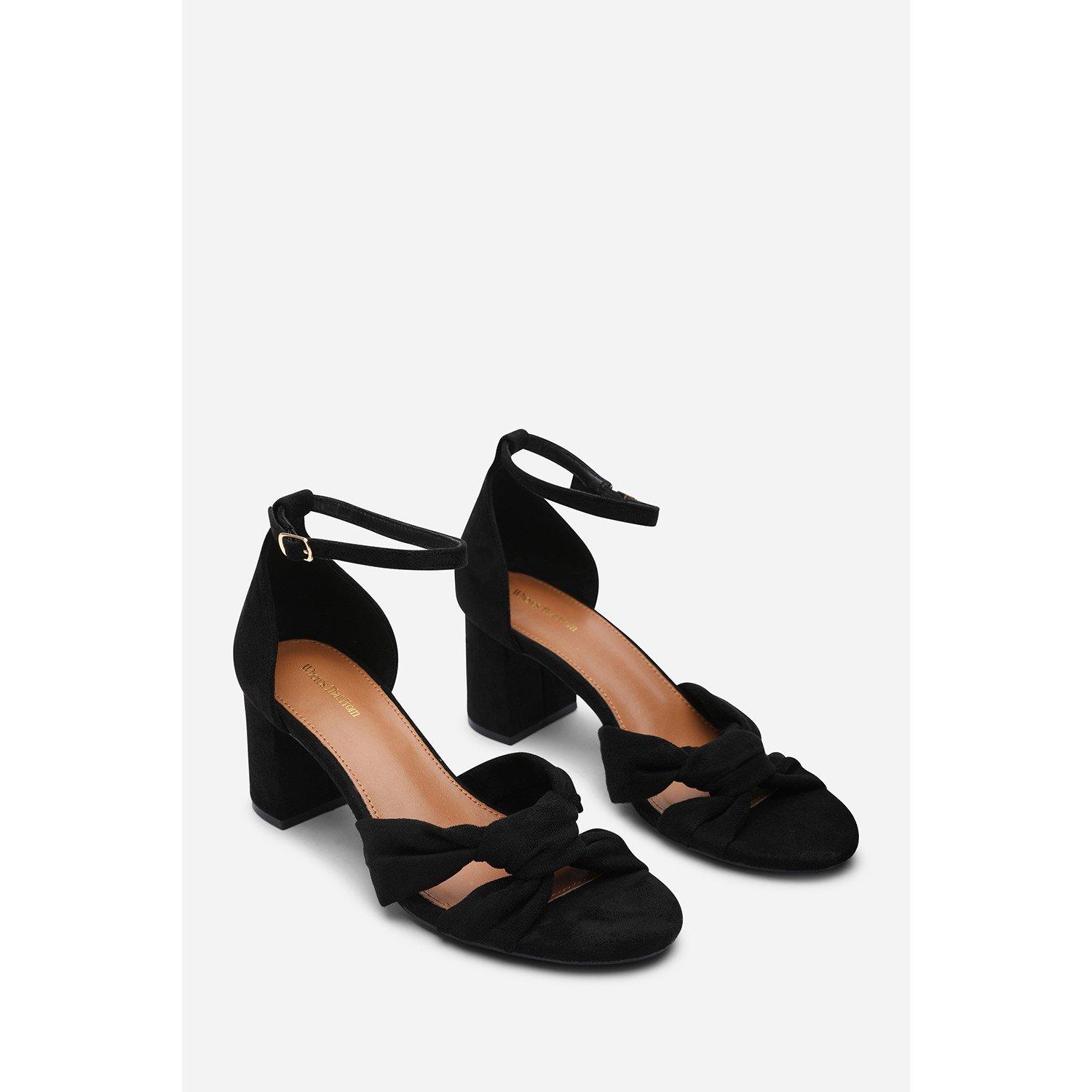 Black - Wheres That From - Avelia Black Strappy Block Heel Sandal - 4