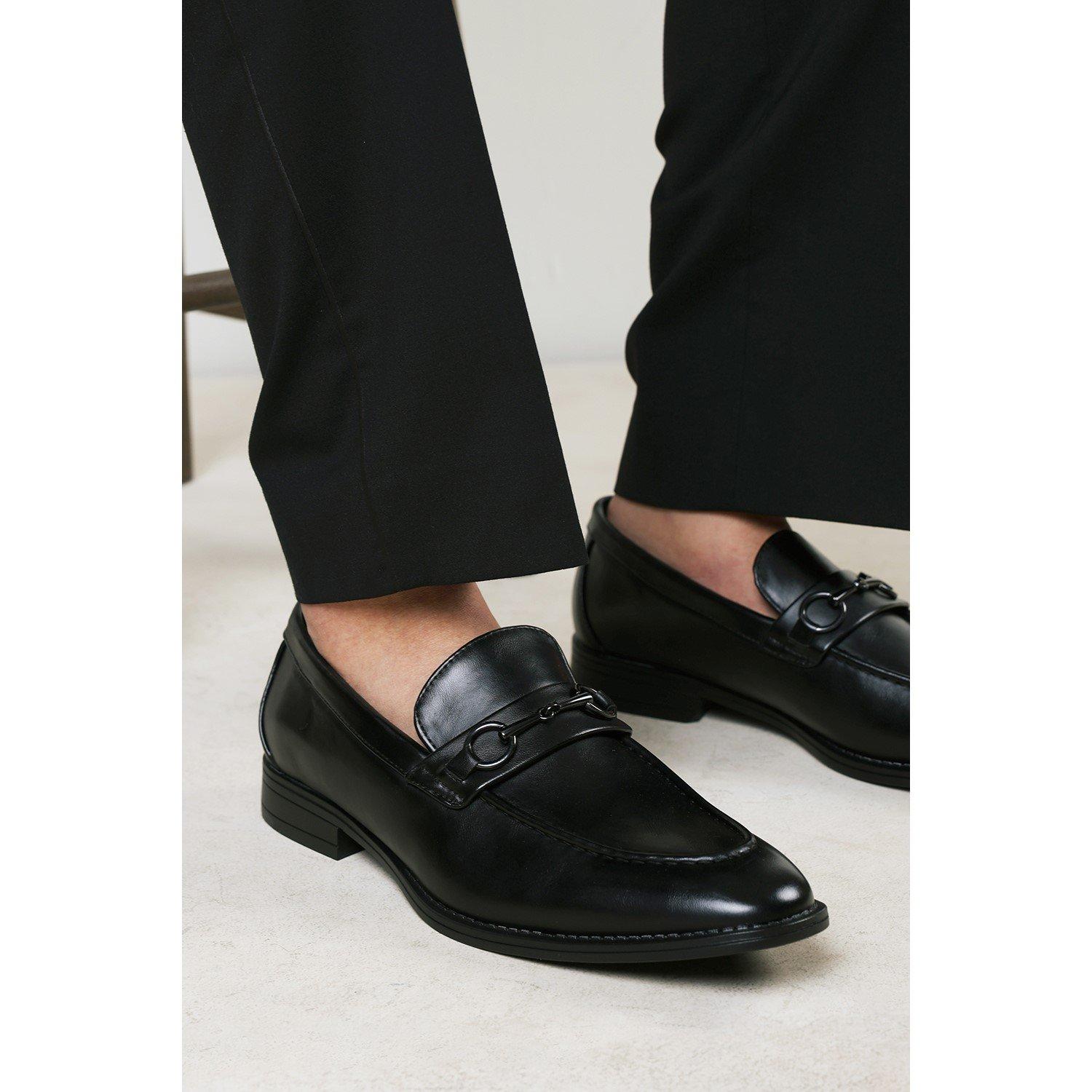 Black - Wheres That From - Declan Pointed Toe Slip On Buckle Loafer - 1