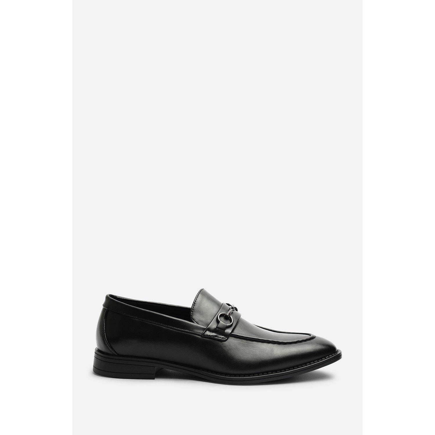 Black - Wheres That From - Declan Pointed Toe Slip On Buckle Loafer - 2