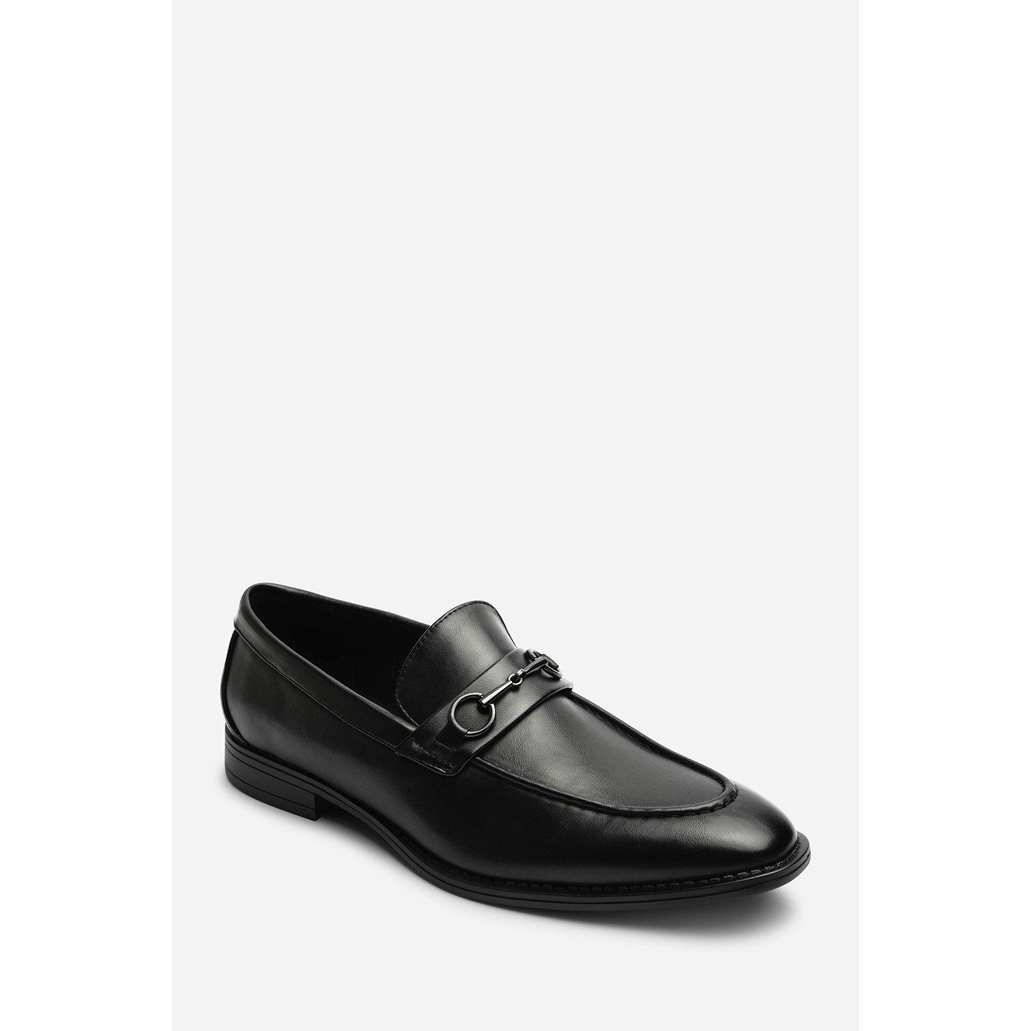 Black - Wheres That From - Declan Pointed Toe Slip On Buckle Loafer - 3