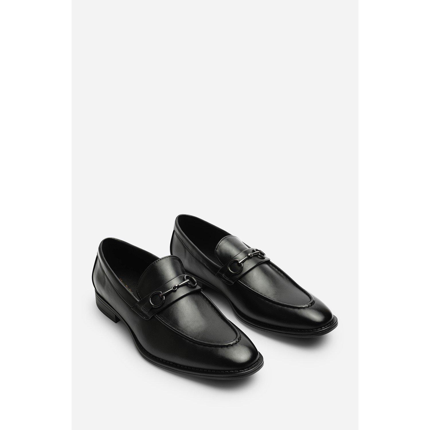 Black - Wheres That From - Declan Pointed Toe Slip On Buckle Loafer - 4