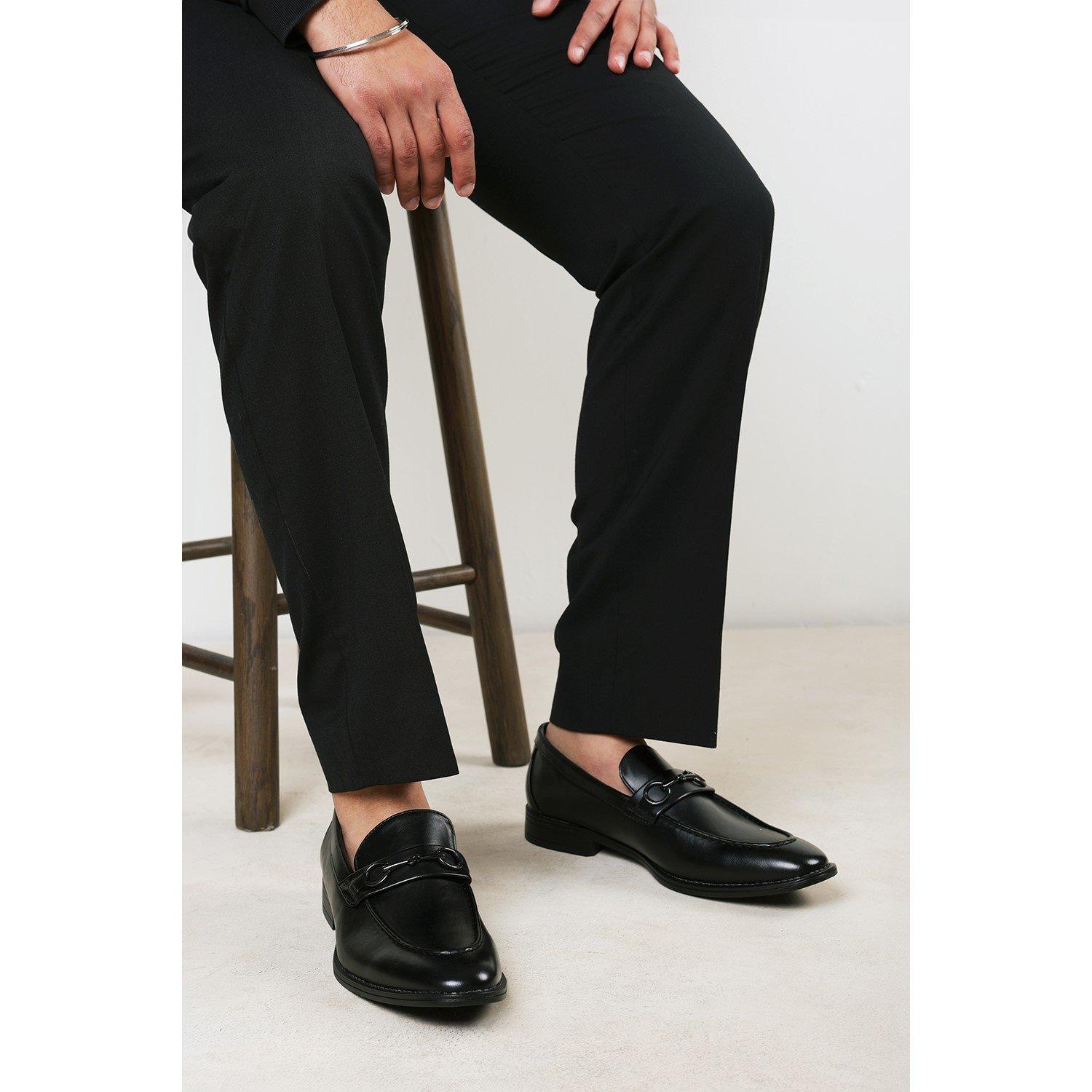Black - Wheres That From - Declan Pointed Toe Slip On Buckle Loafer - 6