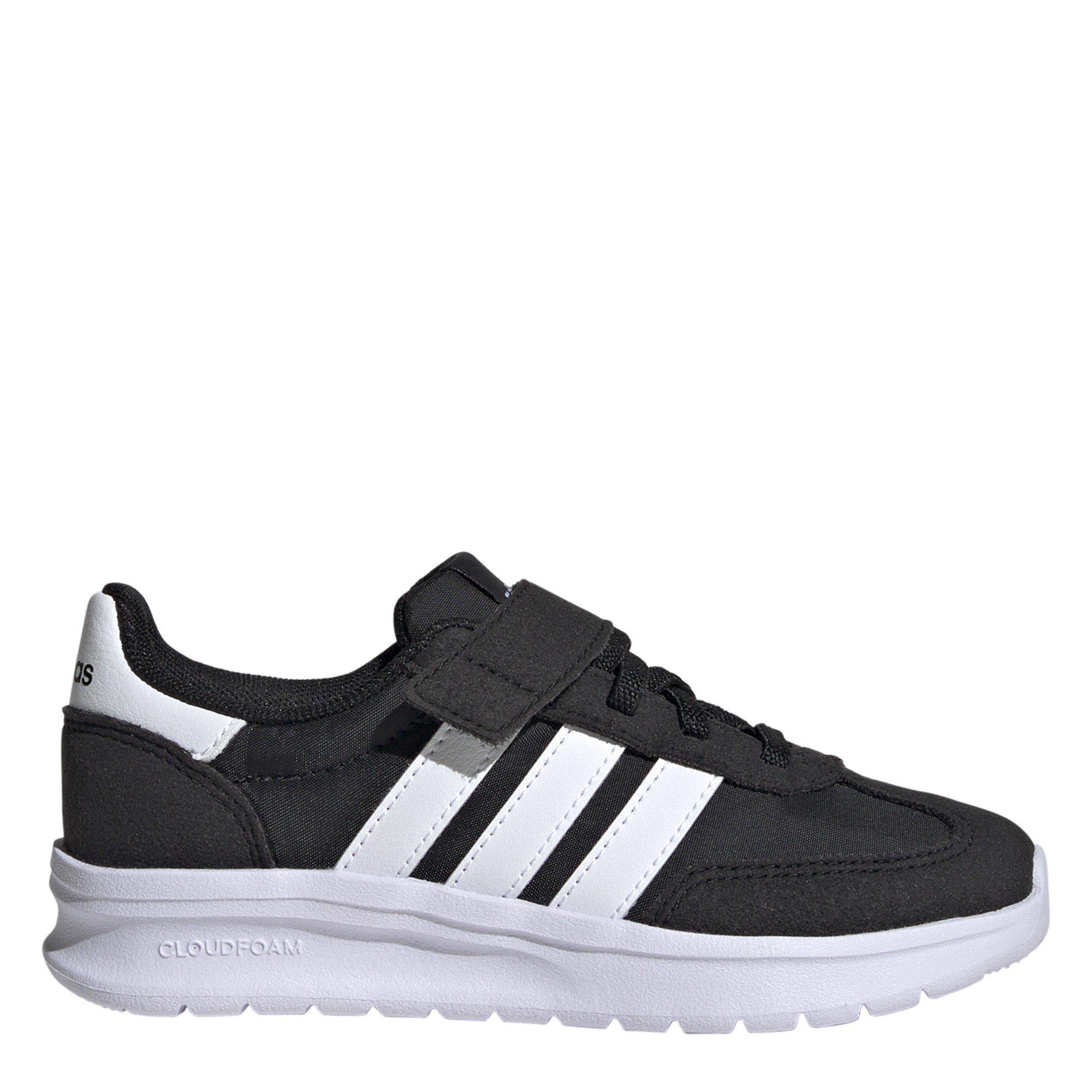 Adidas Girls Run 70S 2.0 Runners - Black/White - C13 (31.5)