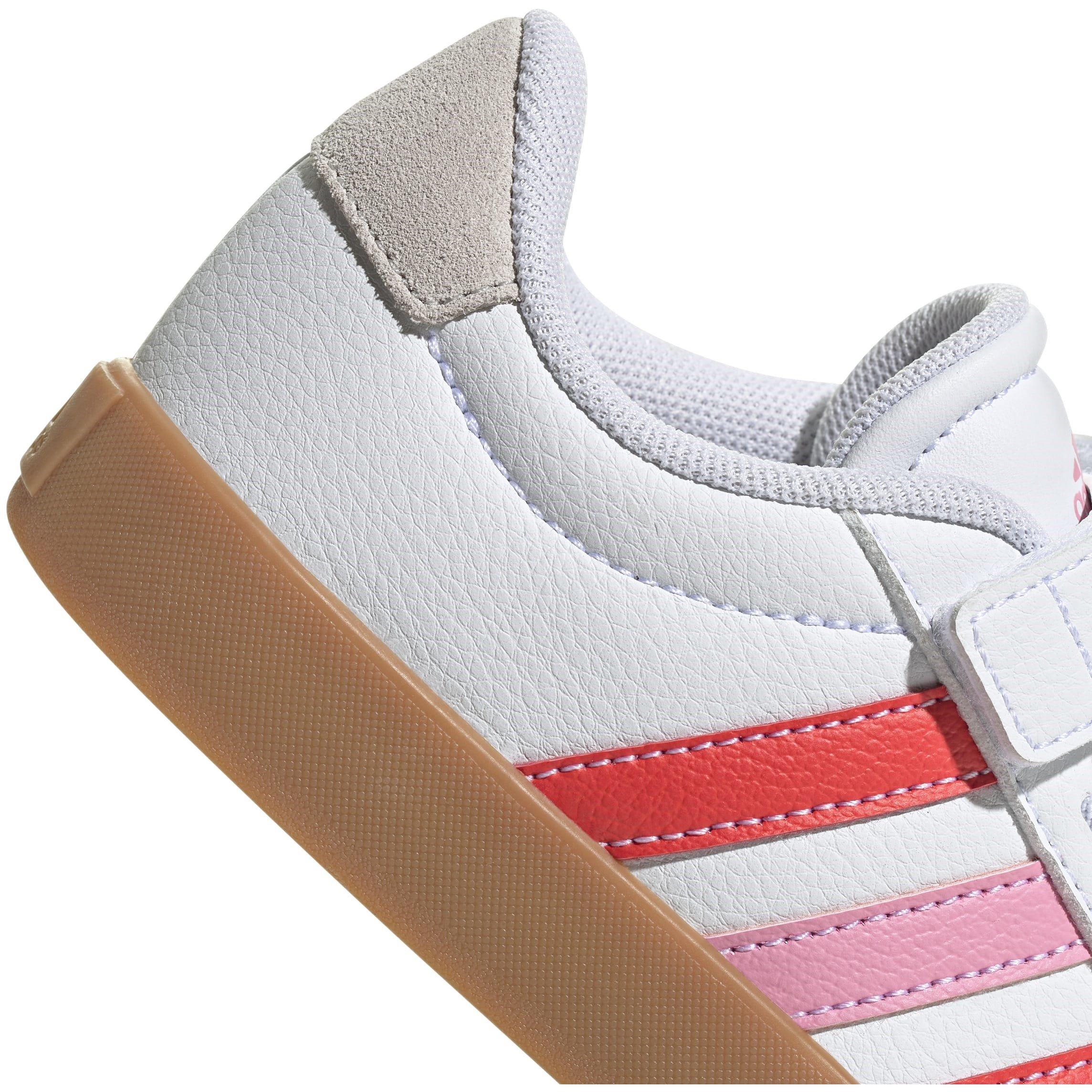 Weiß/Rot/Rosa - adidas - VL Court 3.0 Trainers Childrens - 7