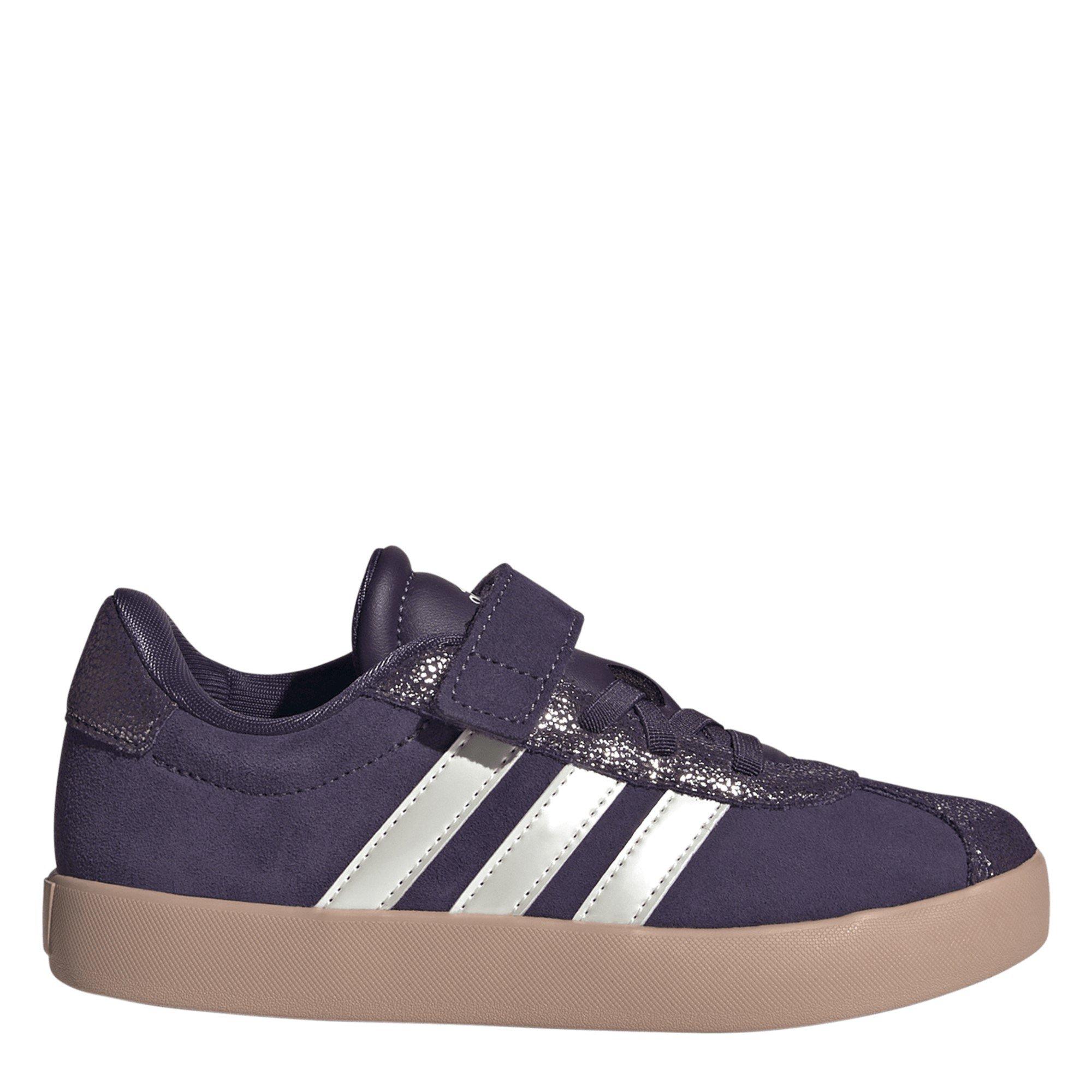 Adidas Girls Vl Court 3.0 Trainers Childrens - Aura Plum - C12 (30.5)