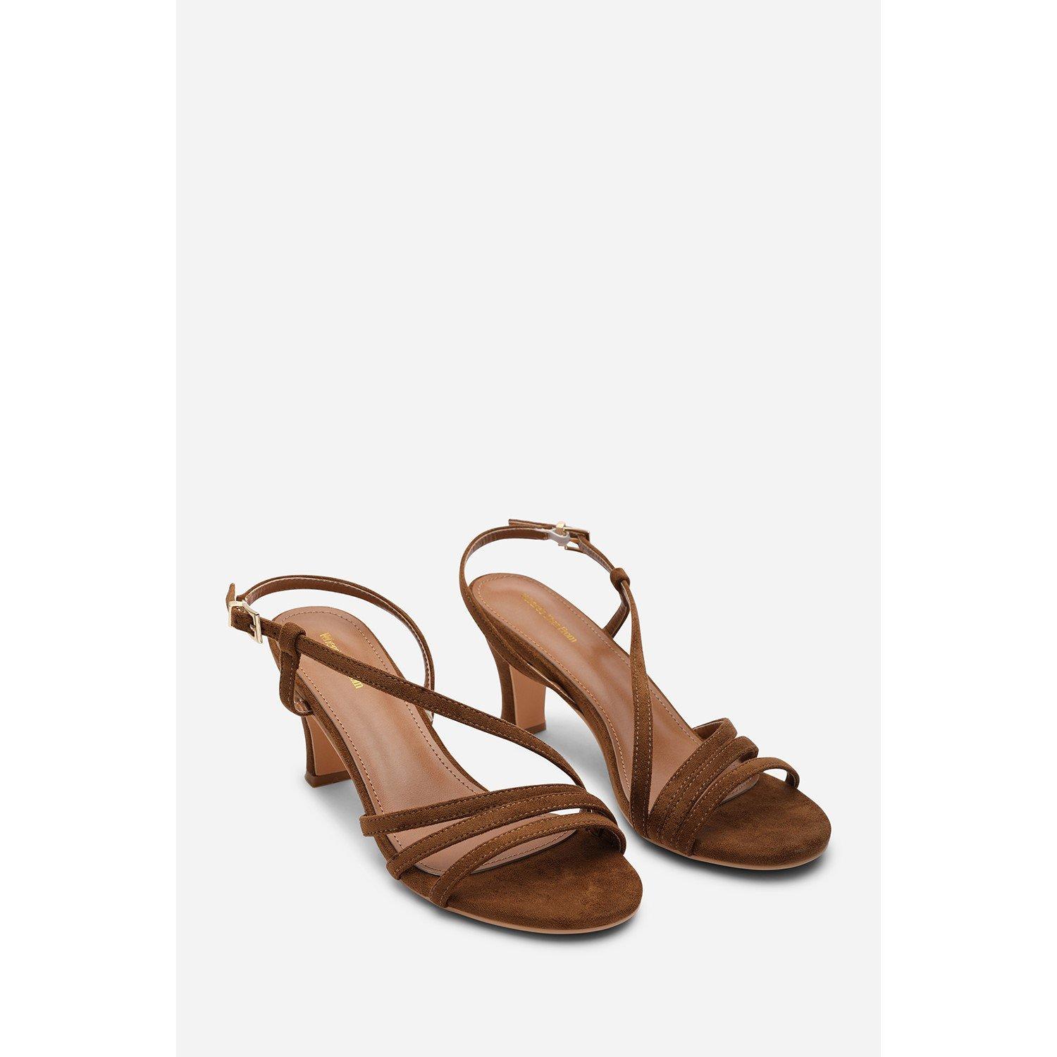 Cognac - Wheres That From - Mykonos Multi Strap Slingback Cognac Suede Low Blo - 4