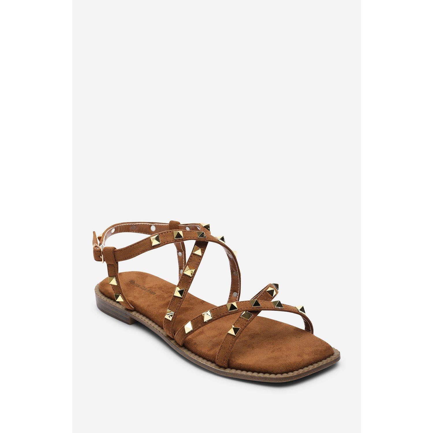 Cognac - Wheres That From - Montana Gladiator Sandal With Studd Detail In Cogn - 3