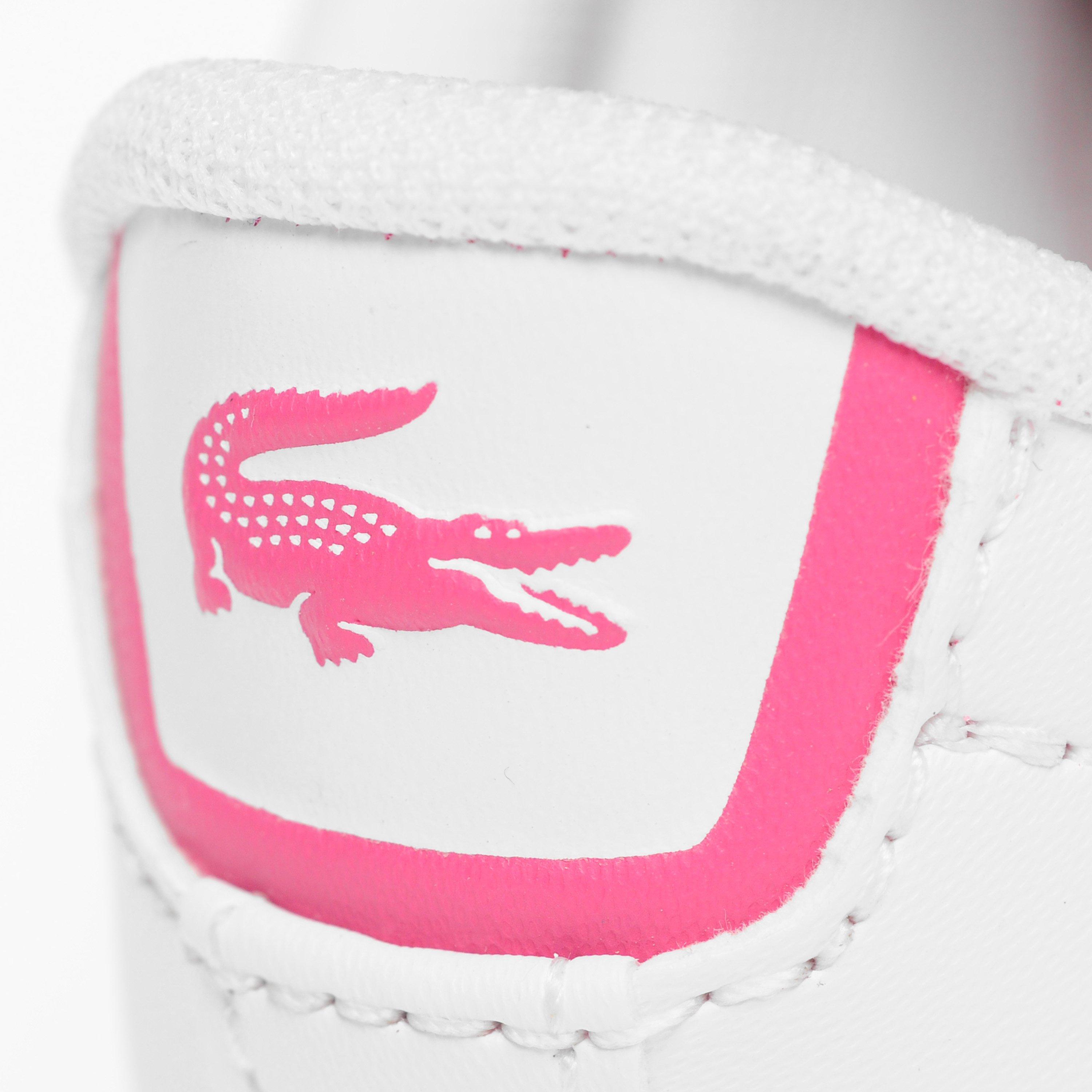 Blanco/Rosa - Lacoste - Carnaby BL1 Infants Trainers - 8