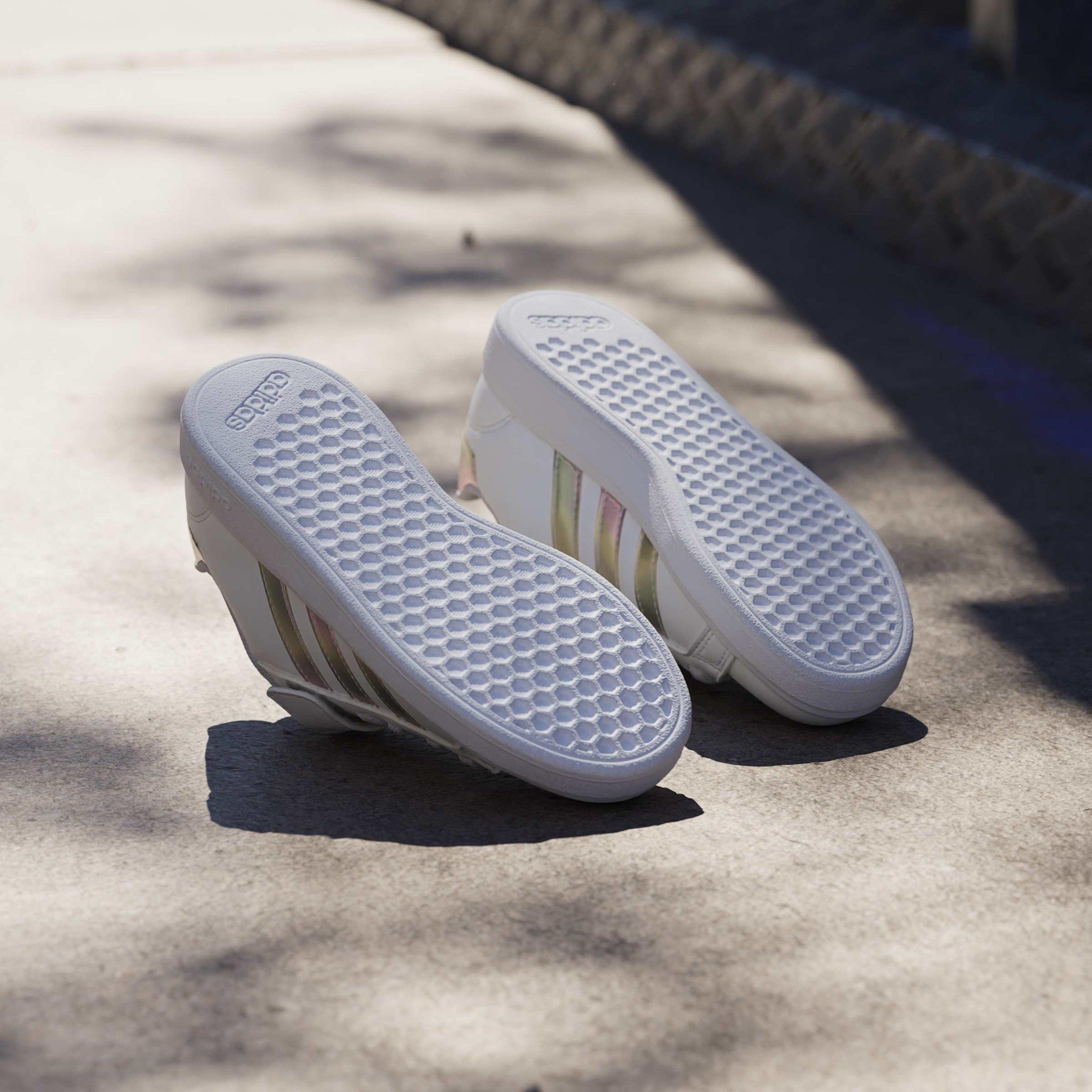 White/Irides - adidas - Grand Court Trainers Child Girls - 11