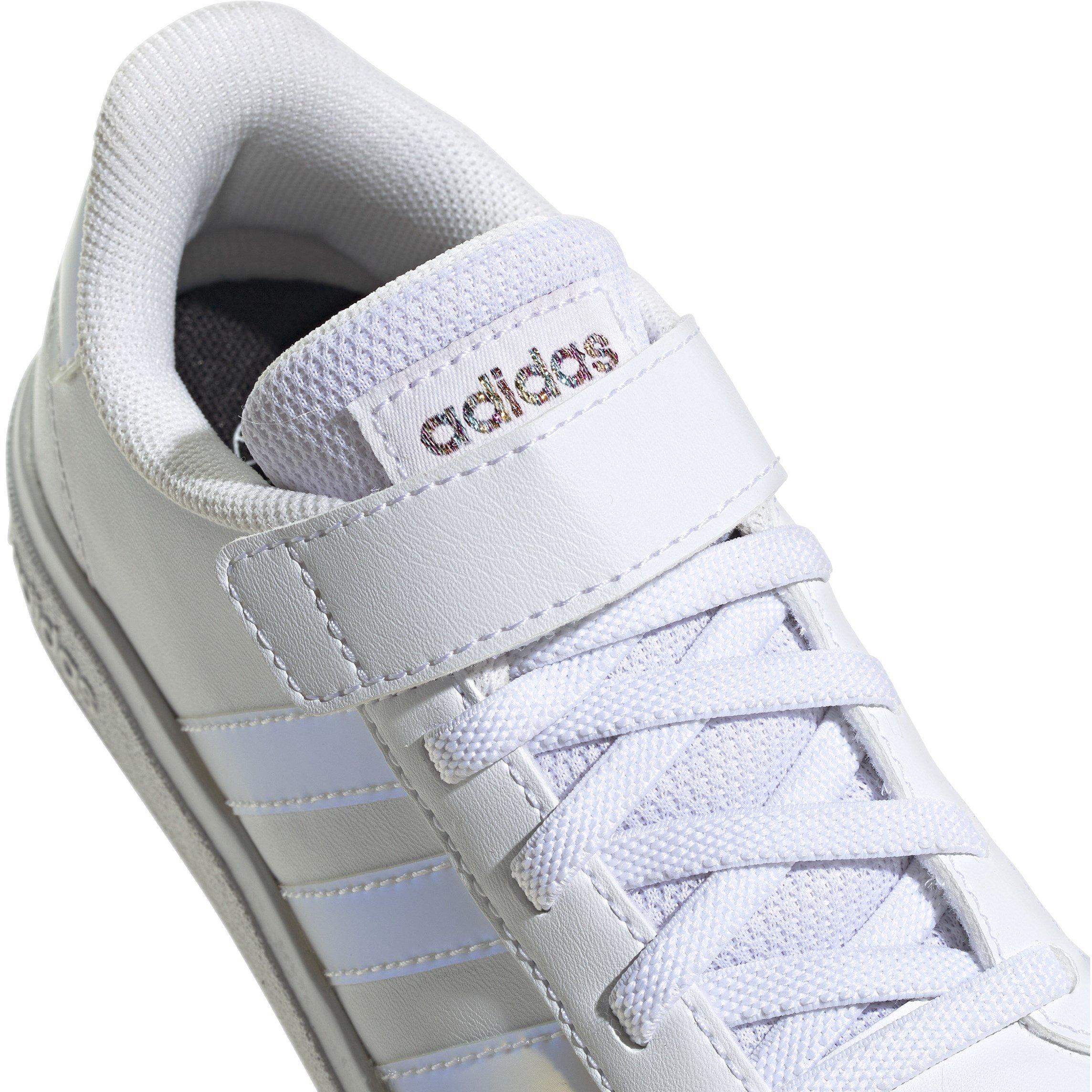 White/Irides - adidas - Grand Court Trainers Child Girls - 7
