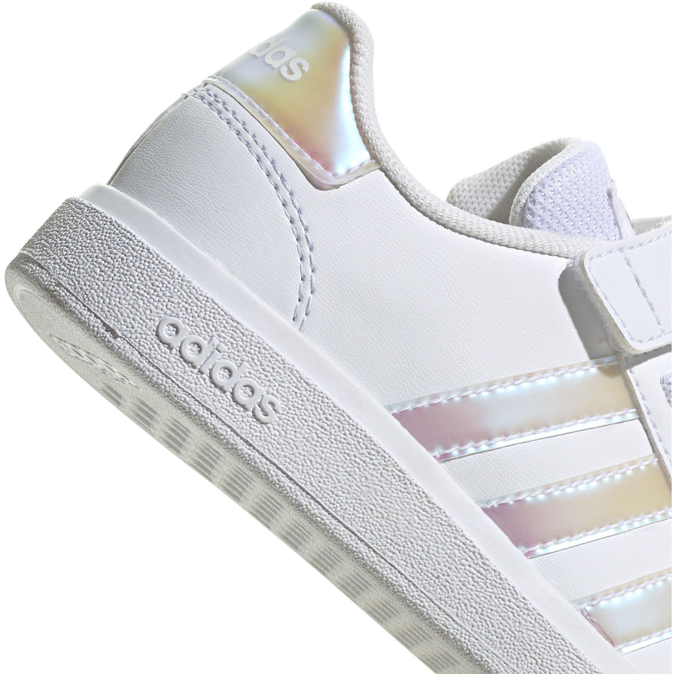 White/Irides - adidas - Grand Court Trainers Child Girls - 8