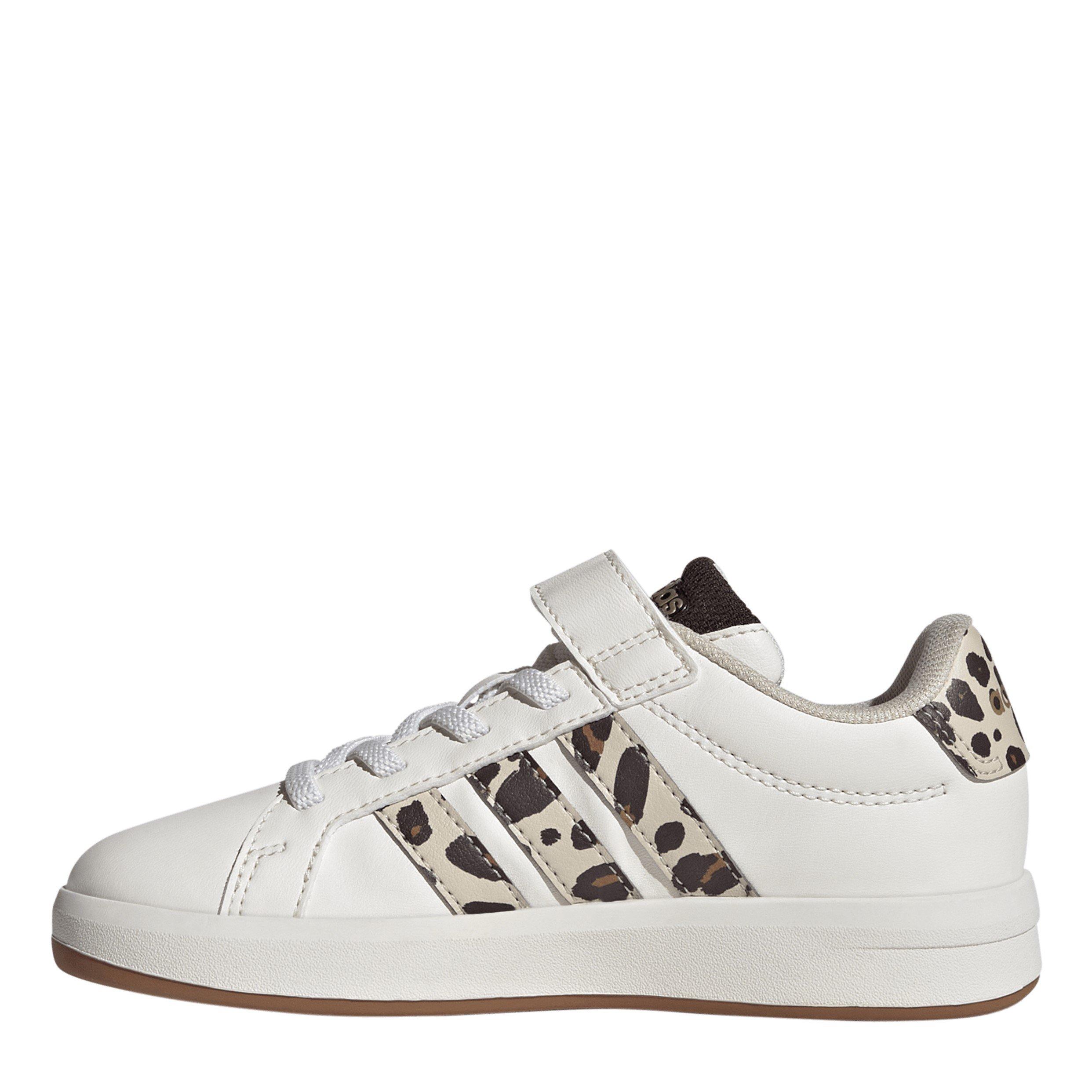 White/Animal - adidas - Grand Court Trainers Child Girls - 2