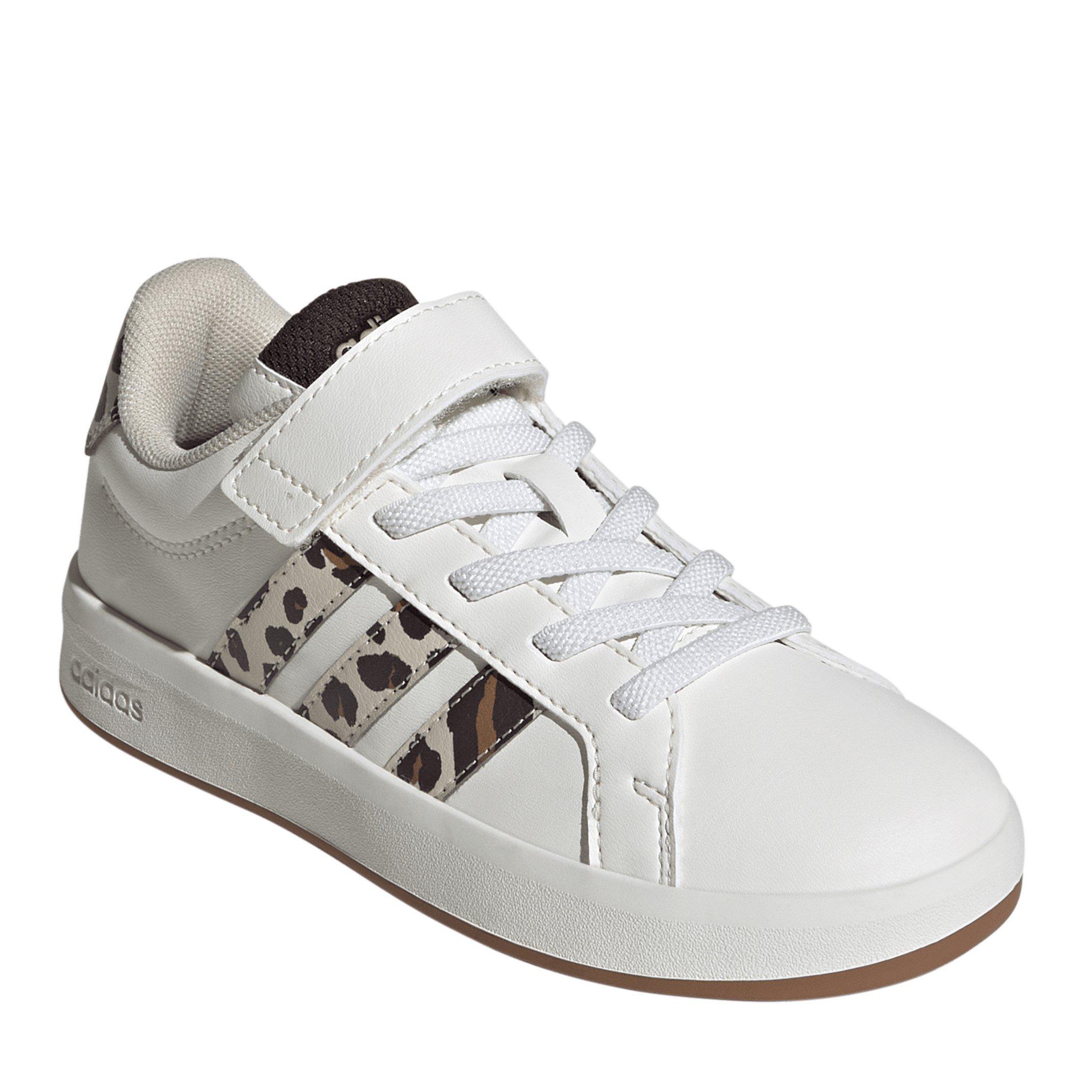 White/Animal - adidas - Grand Court Trainers Child Girls - 3