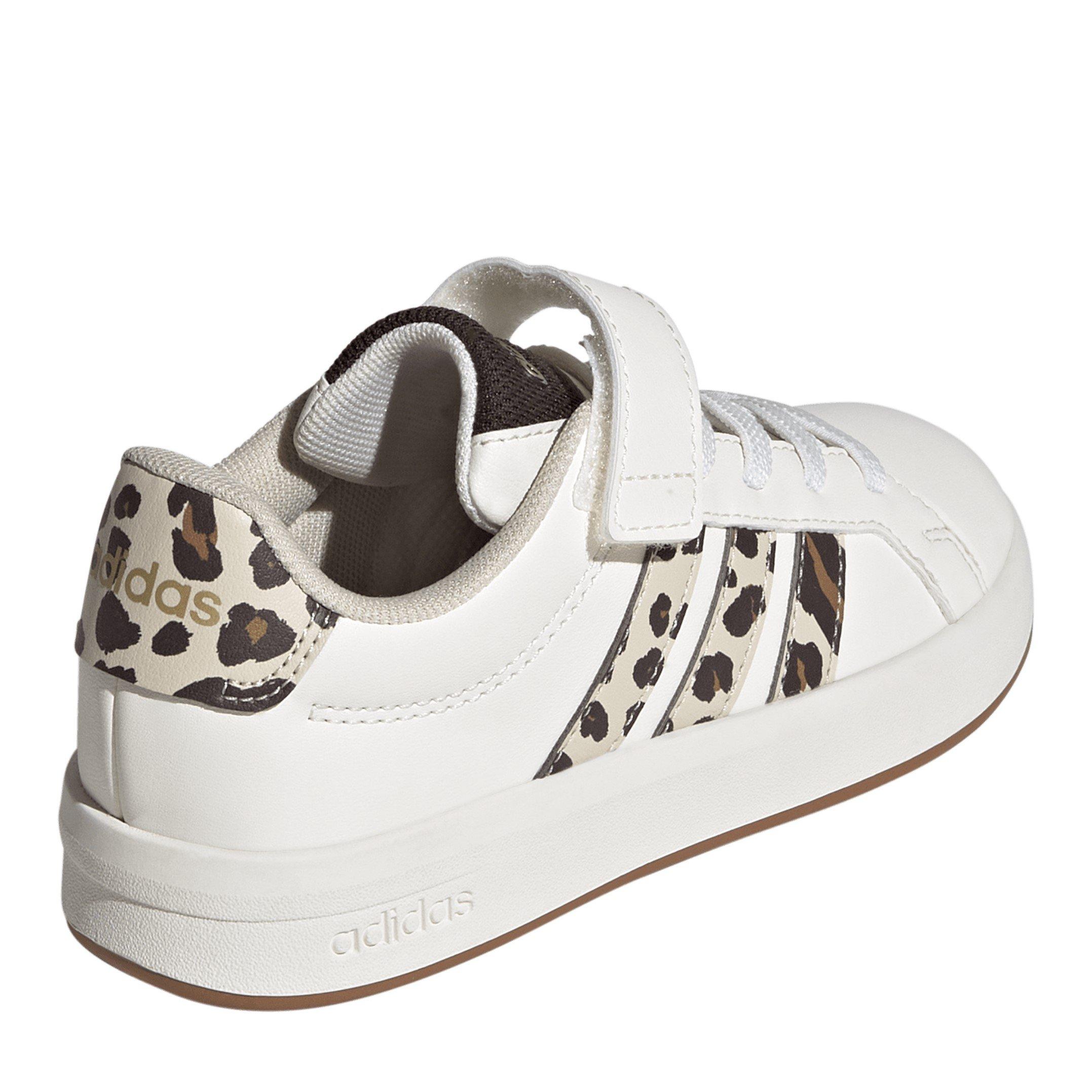 White/Animal - adidas - Grand Court Trainers Child Girls - 4