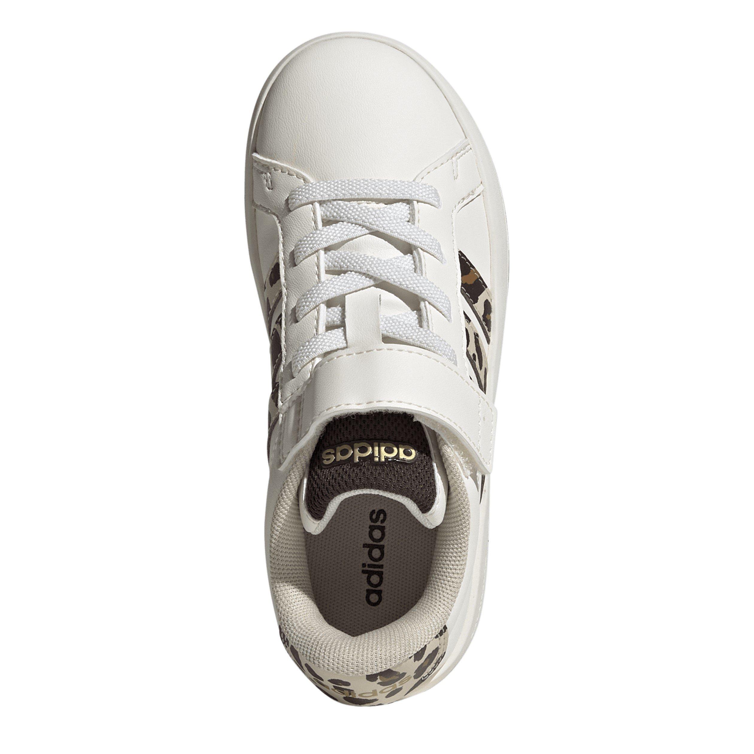 White/Animal - adidas - Grand Court Trainers Child Girls - 5