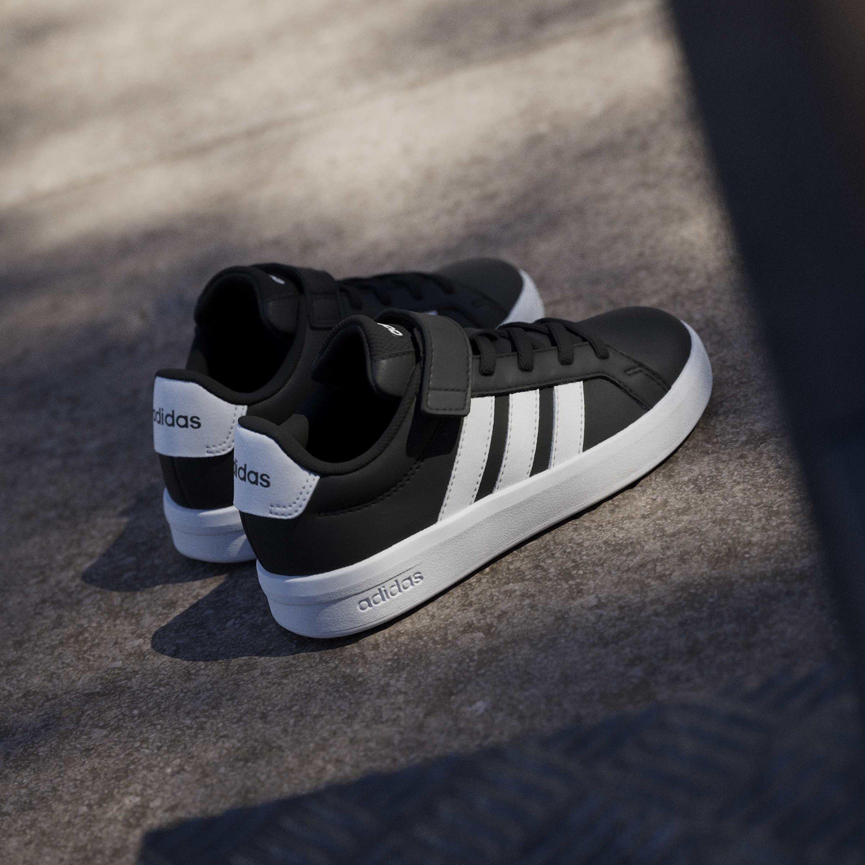 Black/White - adidas - Grand Court Child Boys Trainers - 13