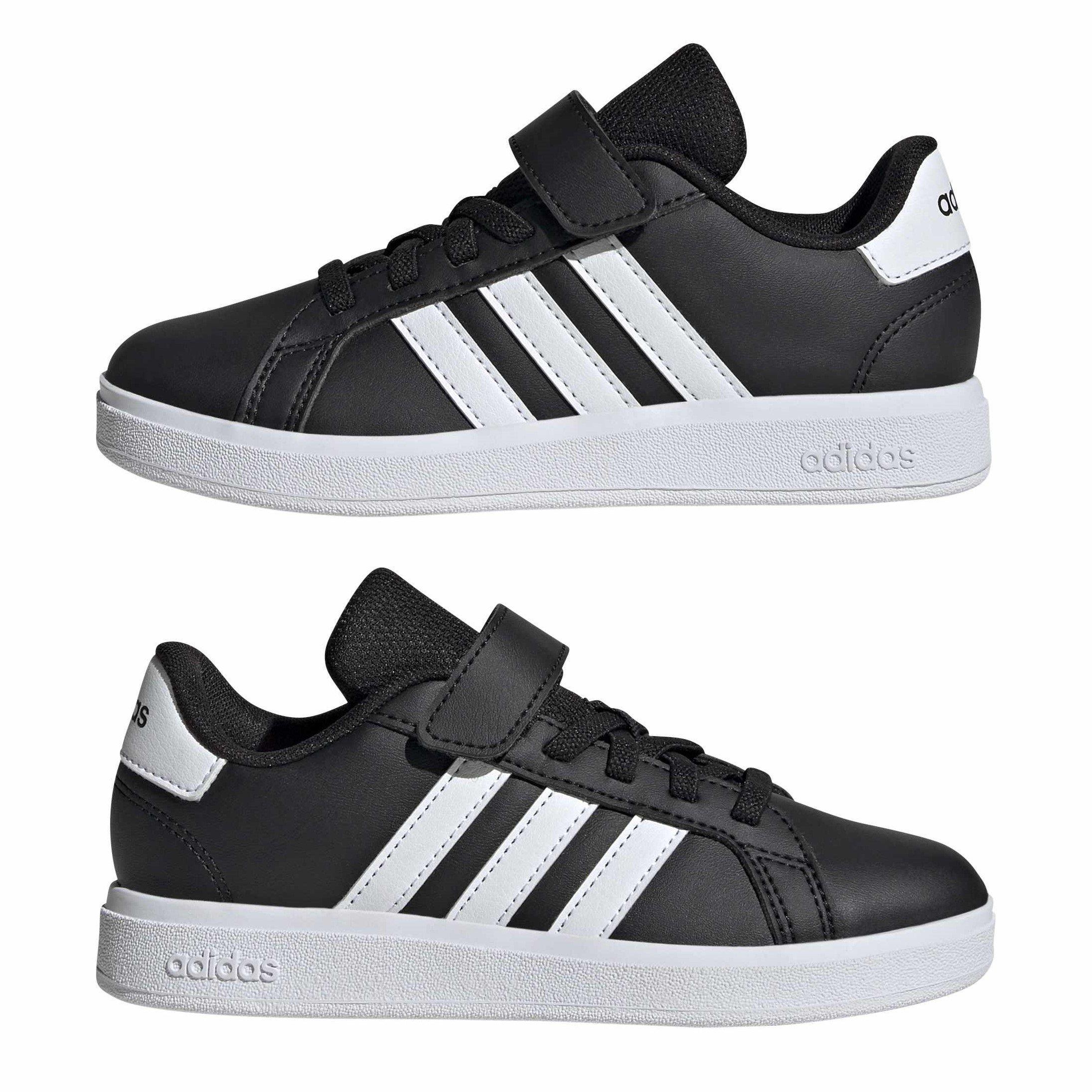 Black/White - adidas - Grand Court Child Boys Trainers - 10