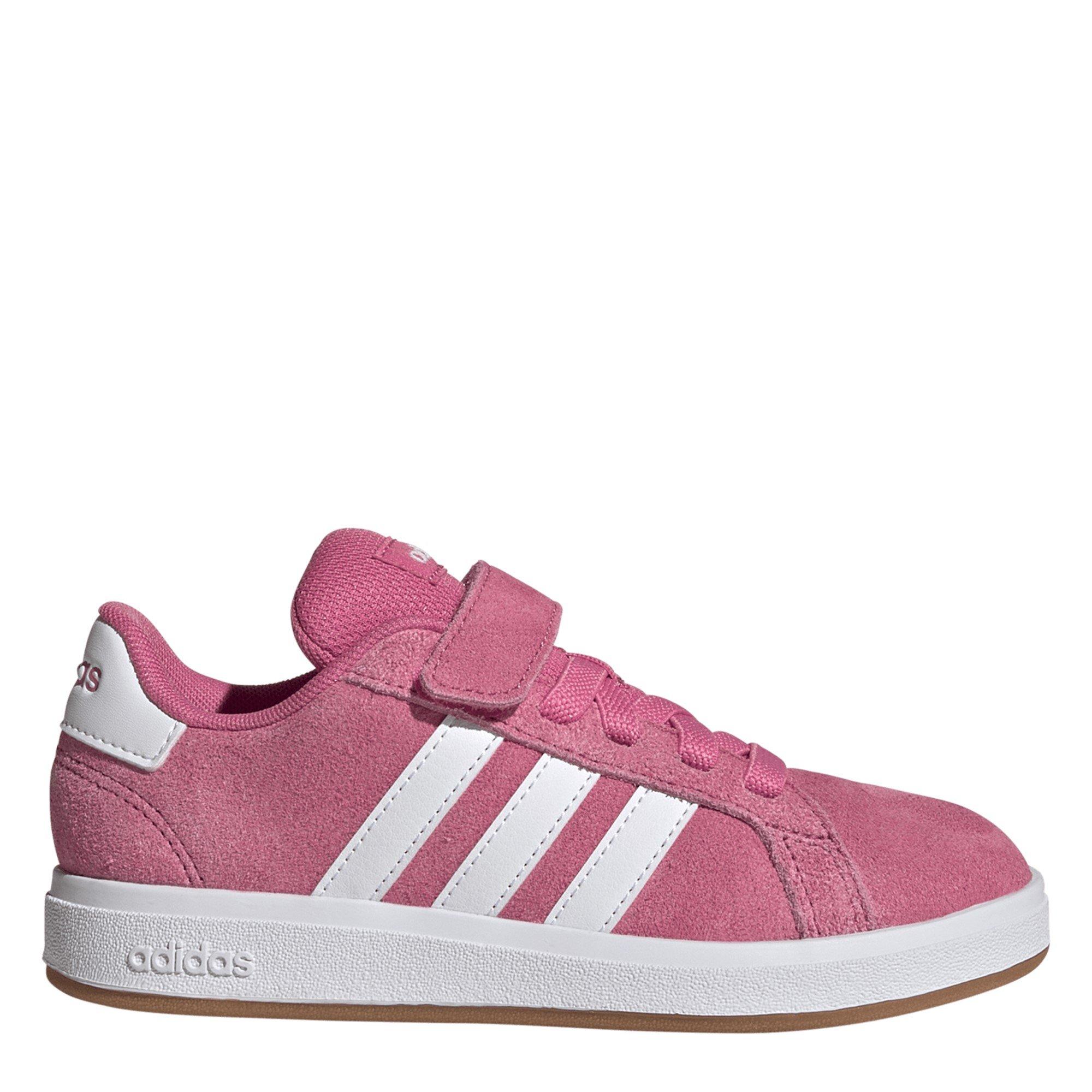 Pink/Ftwr/Gum - adidas - Grand Court Noughties Trainers Childrens - 1
