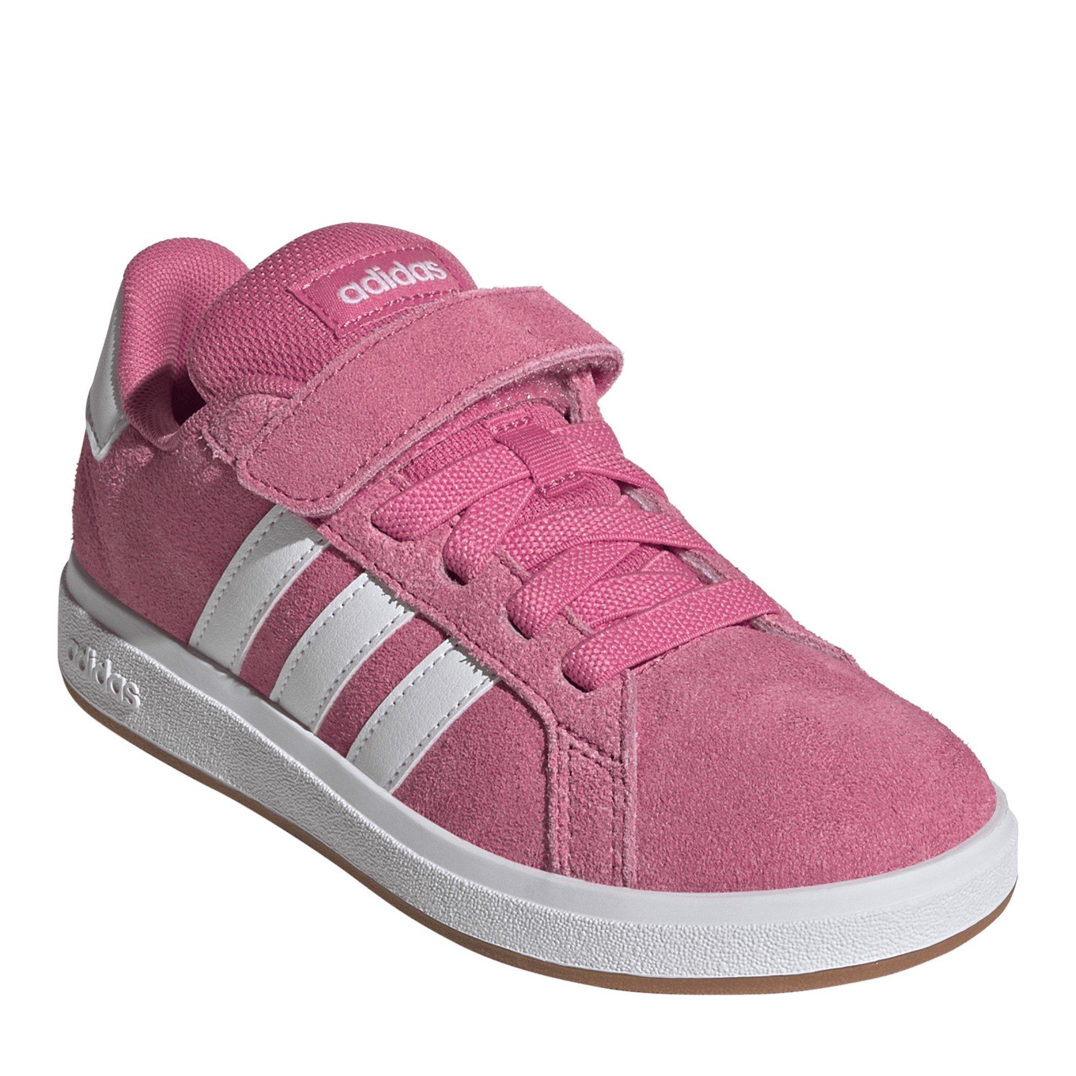 Pink/Ftwr/Gum - adidas - Grand Court Noughties Trainers Childrens - 3