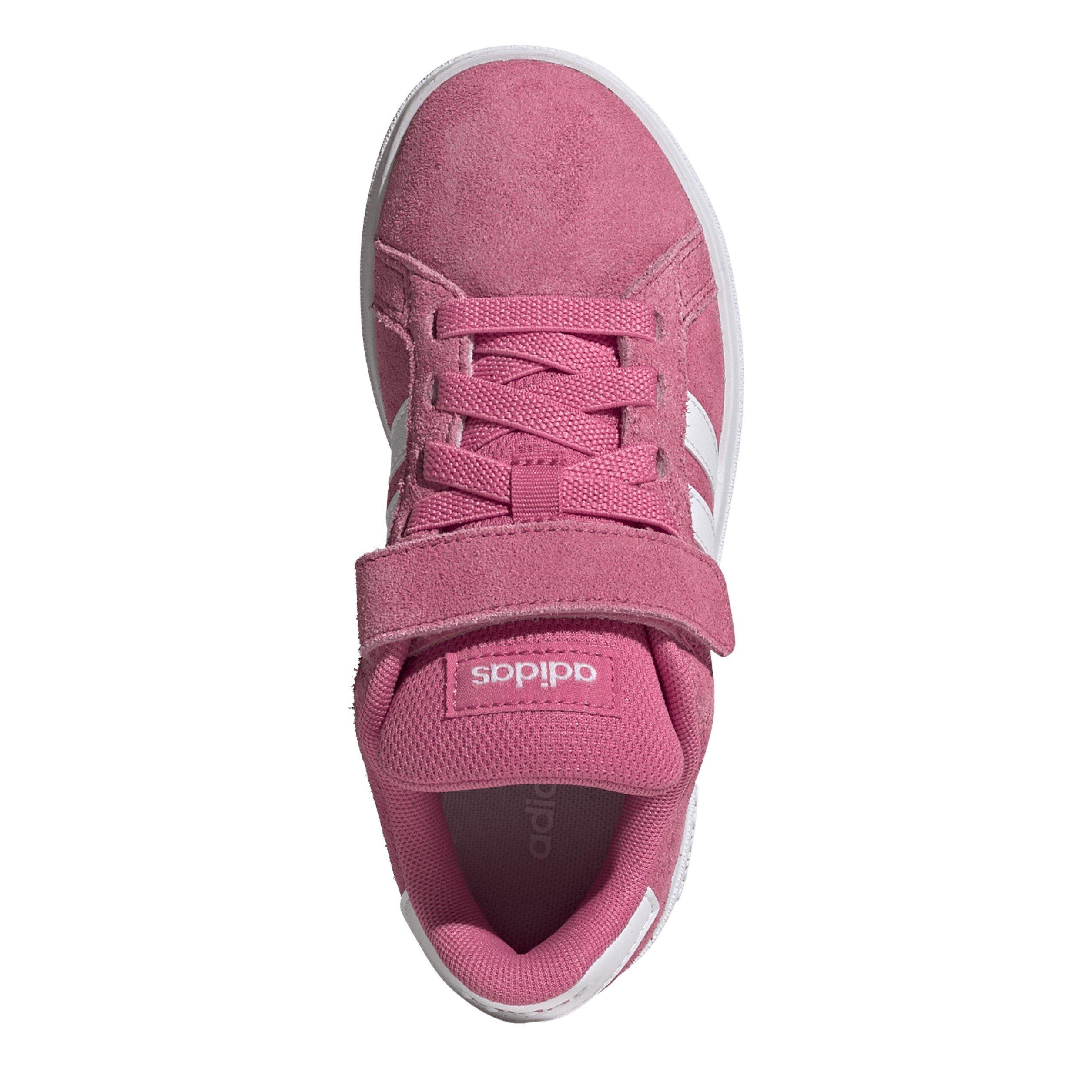 Pink/Ftwr/Gum - adidas - Grand Court Noughties Trainers Childrens - 5