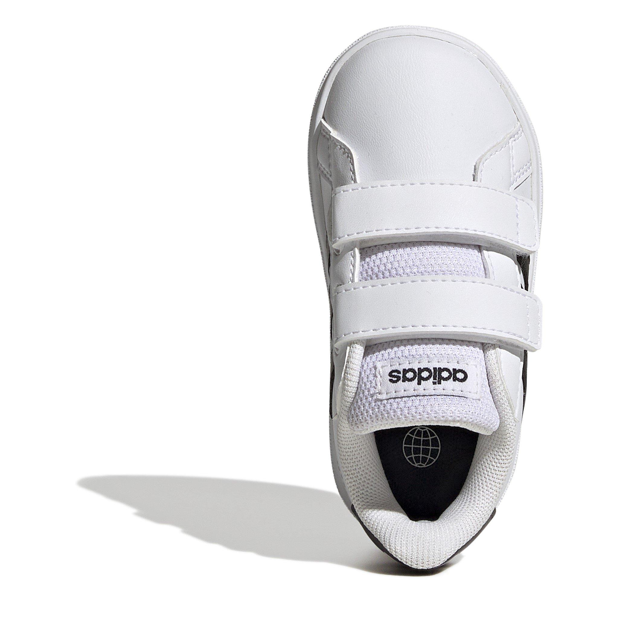 White/ Black - adidas - Grand Court Infant Boys Trainers - 5