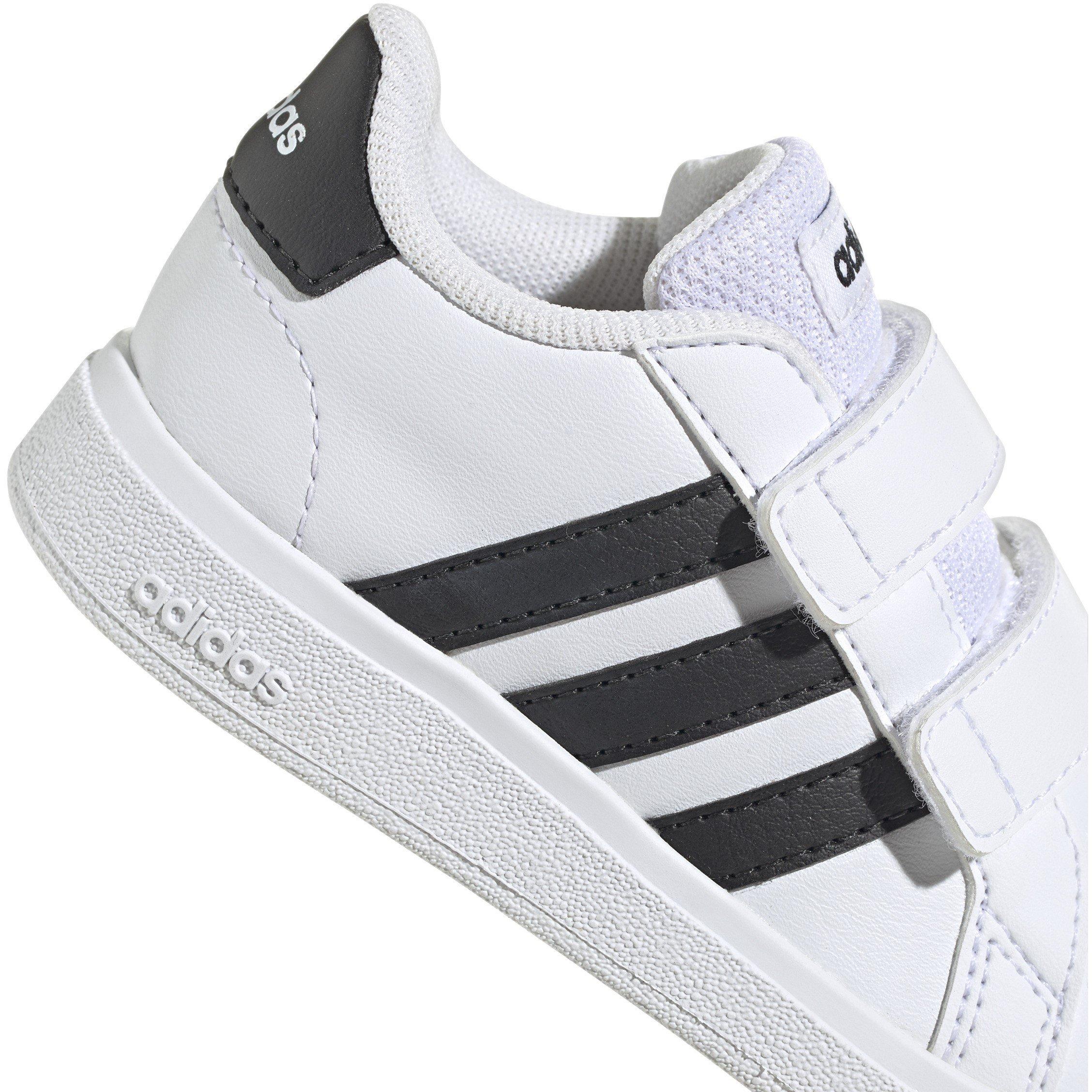 White/ Black - adidas - Grand Court Infant Boys Trainers - 7