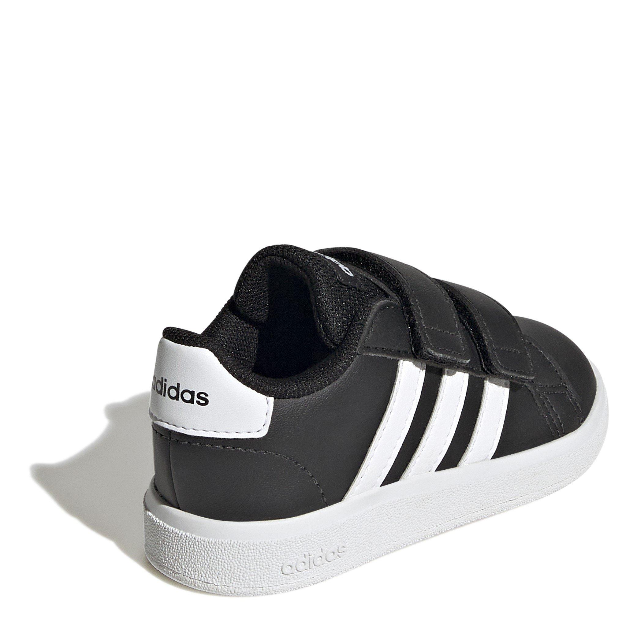 Black/ White - adidas - Grand Court Infant Boys Trainers - 4